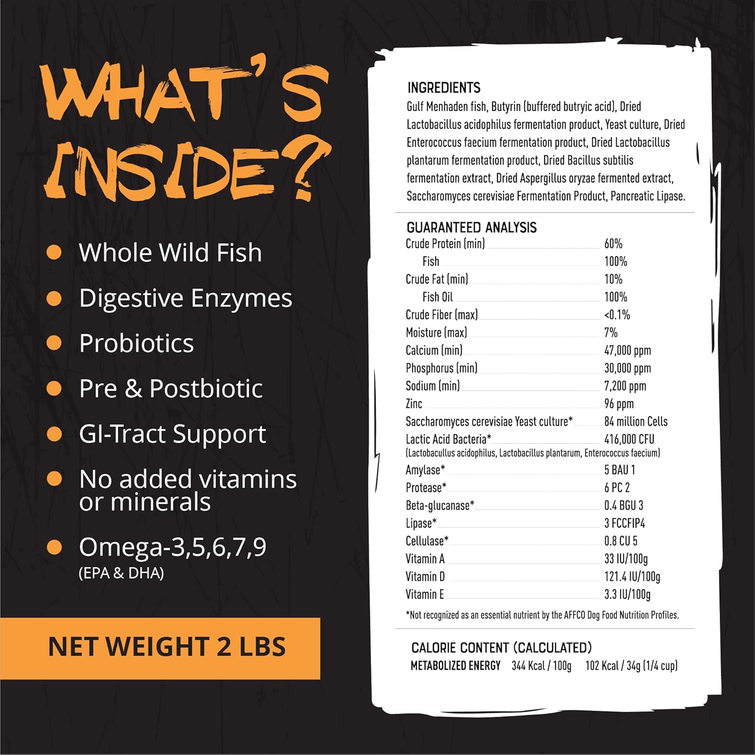 Origins 5-in-1 Dog Supplement - Powdered Food Topper w/Natural Omega 3 Fish Oil - Supports Healthy Digestion, Skin, and Coat - Helps Reduce Itching & Joint Inflammation (2 lbs) - Pet Explorer