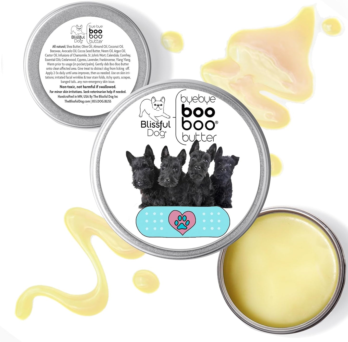 The Blissful Dog Scottish Terrier Boo Boo Butter, 8 Ounce - Pet Explorer