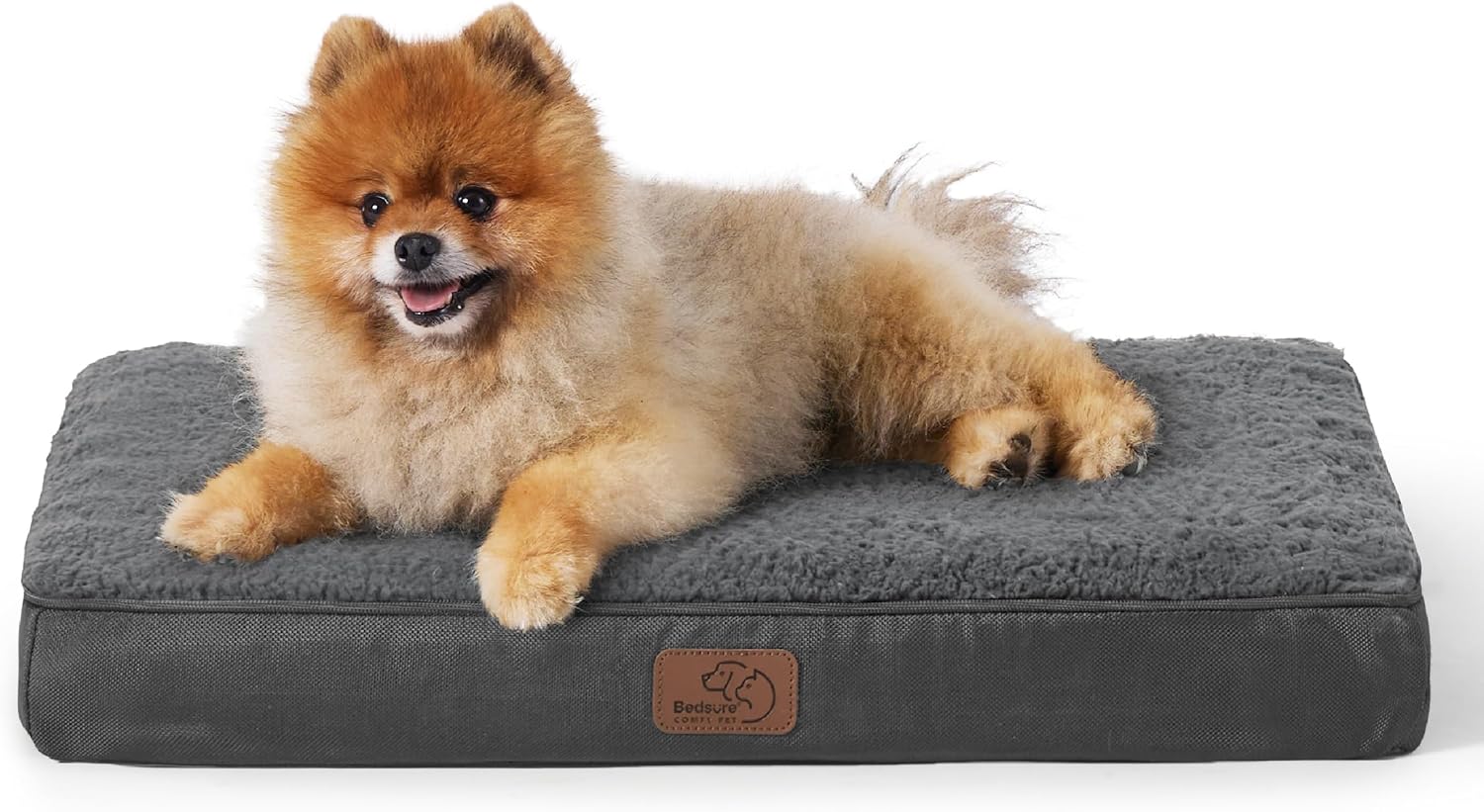 Bedsure Dog Bed for Small Dogs - Orthopedic Flat Puppy Beds with Removable Washable Cover, Egg Crate Foam Pet Mat, Suitable for Pet Up to 20 lbs - Pet Explorer