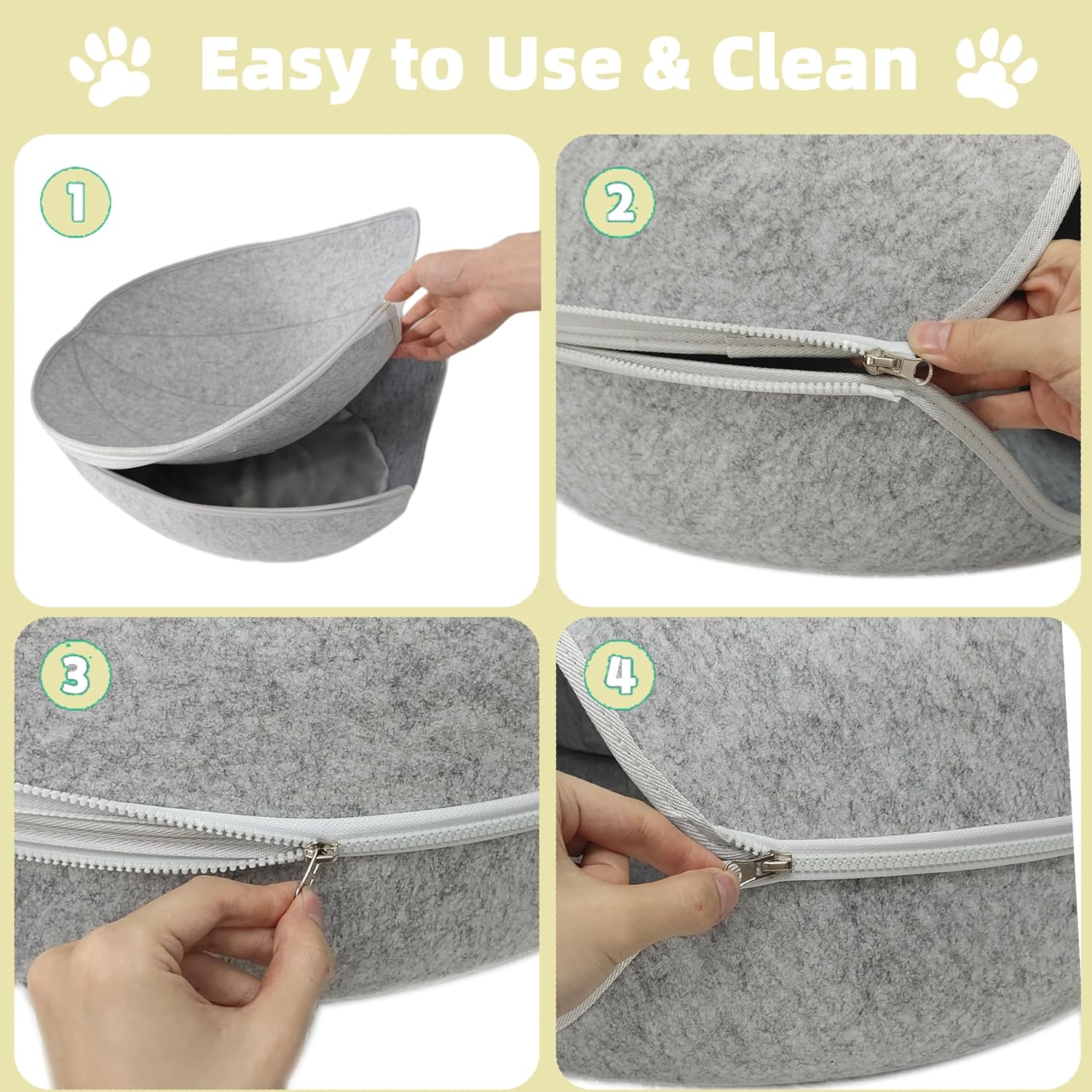 Donut Cat Tunnel Bed Peekaboo Cat Cave for Large Cats Up to 30 Lbs, Kitty Interactive Playing Tent House for Multiple Cats,Detachable,Scratch Resistant (2 in 1 Gray, Medium - 20 Inch Diameter) - Pet Explorer