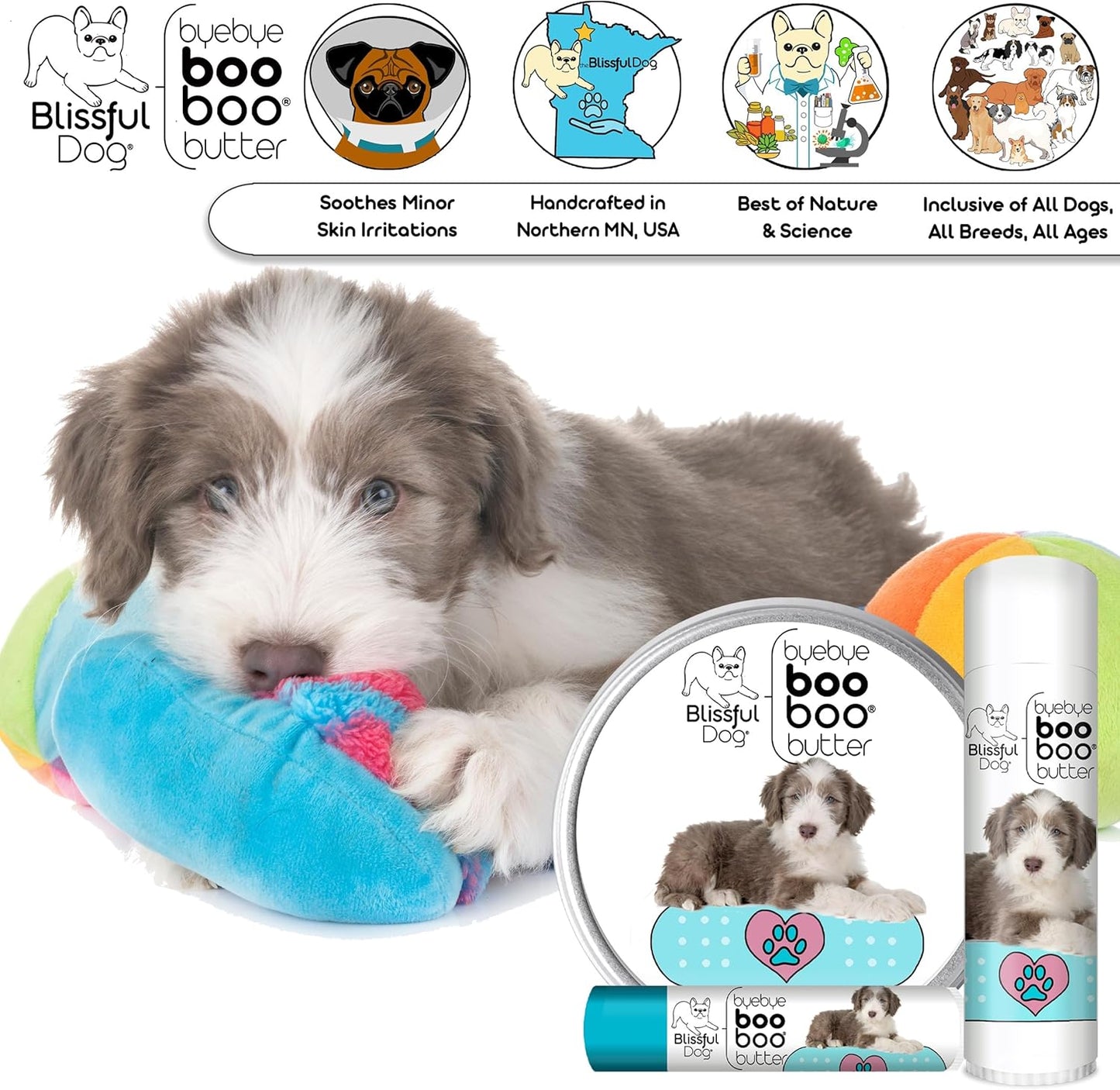 The Blissful Dog Bearded Collie Boo Boo Butter, 1 Ounce - Pet Explorer