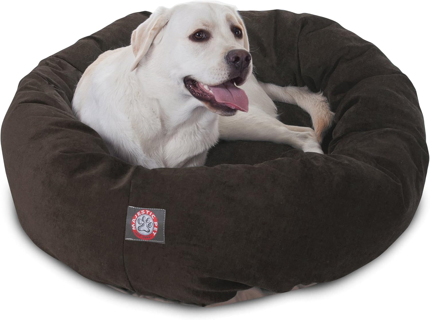 Majestic Pet Villa 40 Inch Shredded Memory Foam Dog Bed for Large Sized Dogs 40x29x9 Inch–Orthopedic Dog Bed with Removable Washable Cover-Washable Large Pet Bed with Head Support-Storm - Pet Explorer