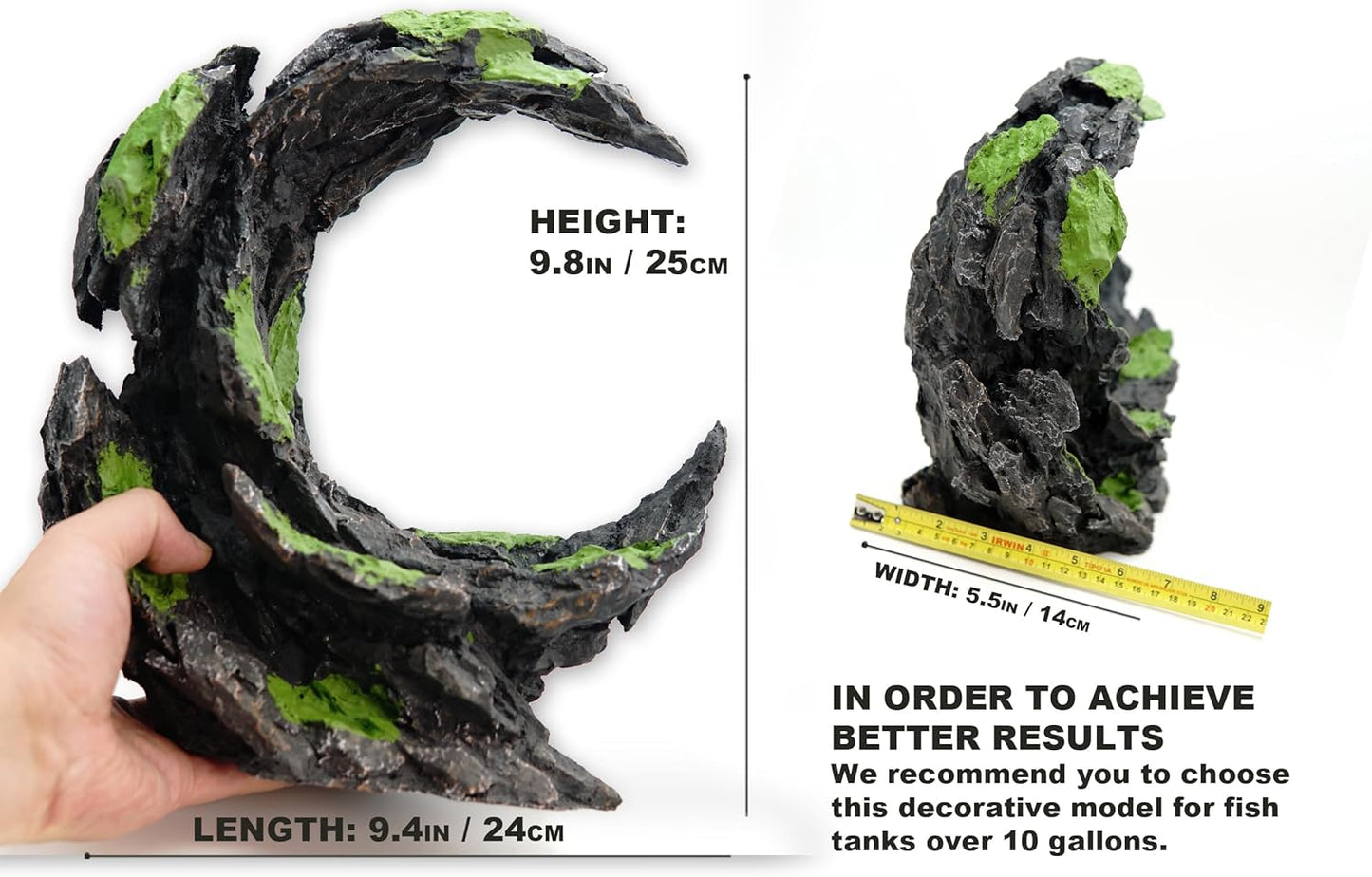 Fish Tank Decor Rocks.Aquarium Decoration Model.Easy Superior Aquascape (Moon Valley) - Pet Explorer