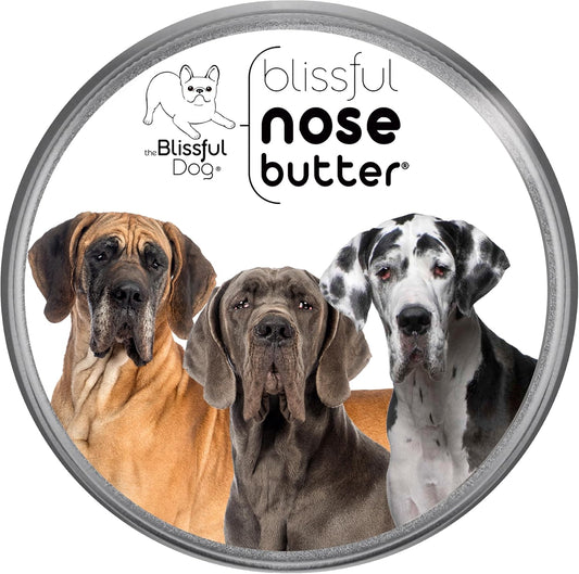 The Blissful Dog Great Dane Nose Butter for Dry, Cracked Skin, Lick-Safe Dog Nose Balm with Moisturizing Shea Butter, Almond, Olive, and Essential Oils, Pet Supplies, Uncented, 8 oz. - Pet Explorer