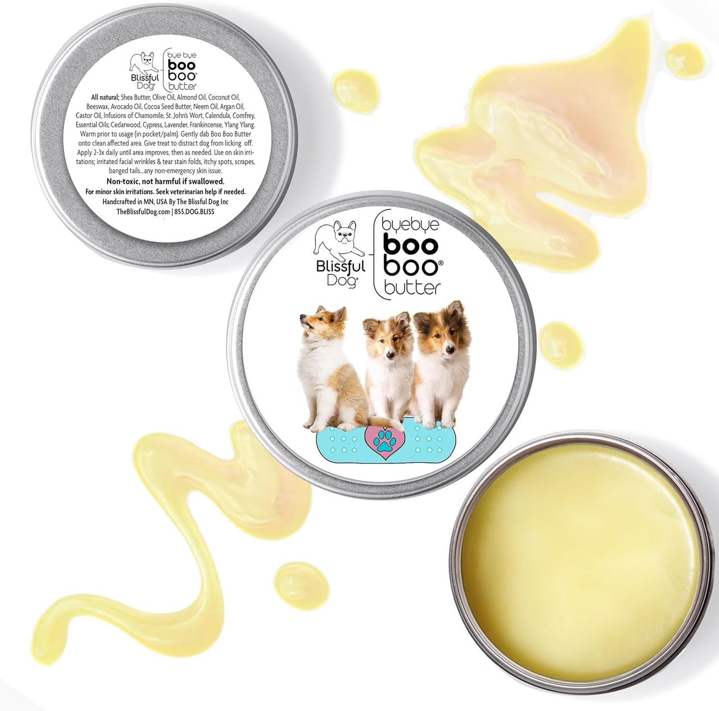 The Blissful Dog 1 oz TIN Shetland Sheepdog Booboo Butter - Pet Explorer