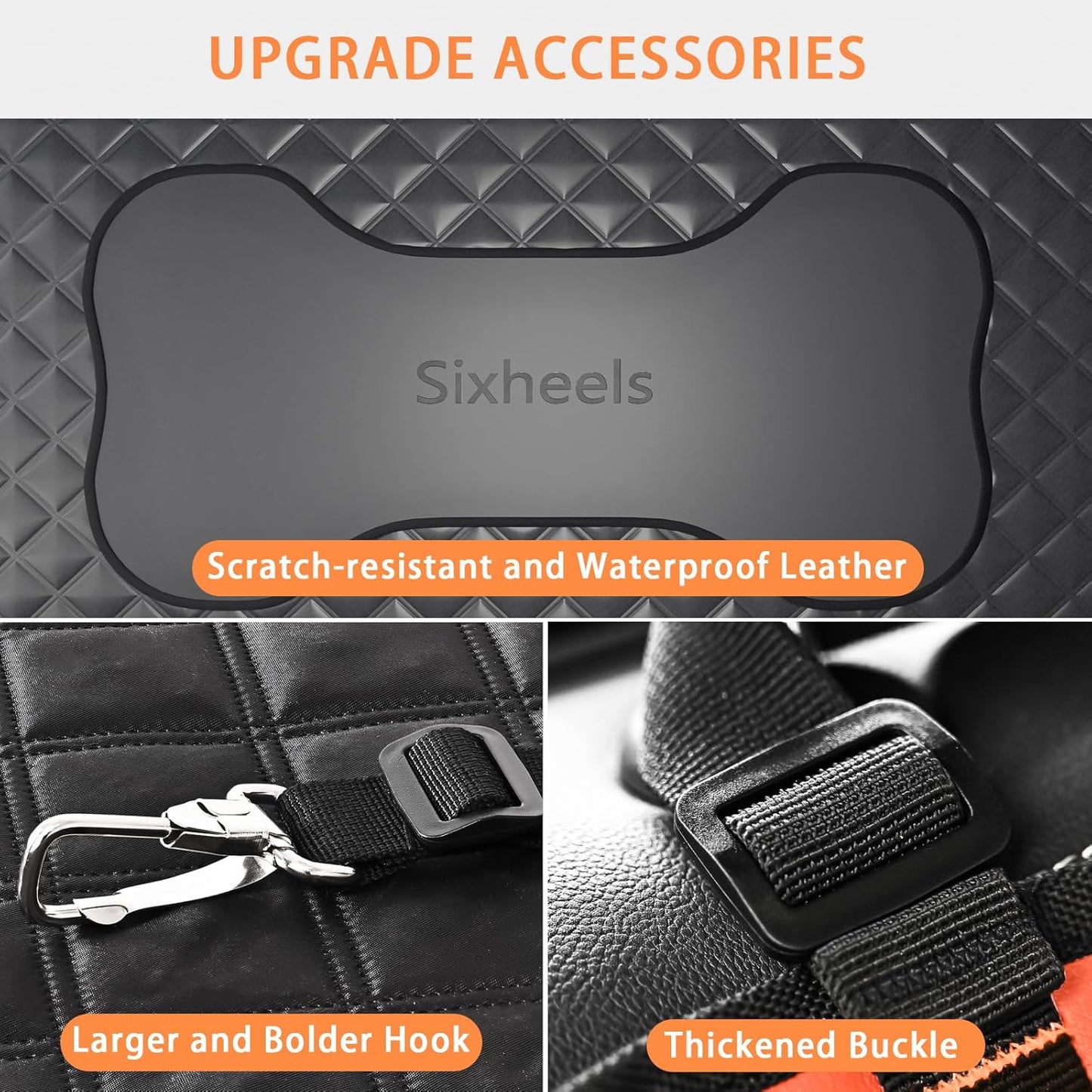 Truck Dog Seat Cover Back Seat Protector, Large Space Backseat Extender with Soft Inflatable Cushion Comfortable Dog Hammock, Waterproof Dogs Bed Rear Travel Accessories for Truck - Pet Explorer