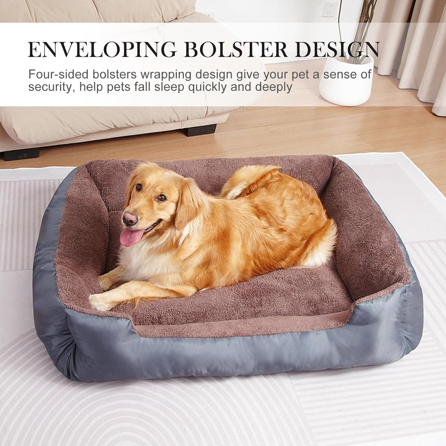 Large Dog Beds, Pet Bed for Large Dogs, Comfortable Dog Bed Machine Washable Up to 30/50/90/100lbs - Pet Explorer
