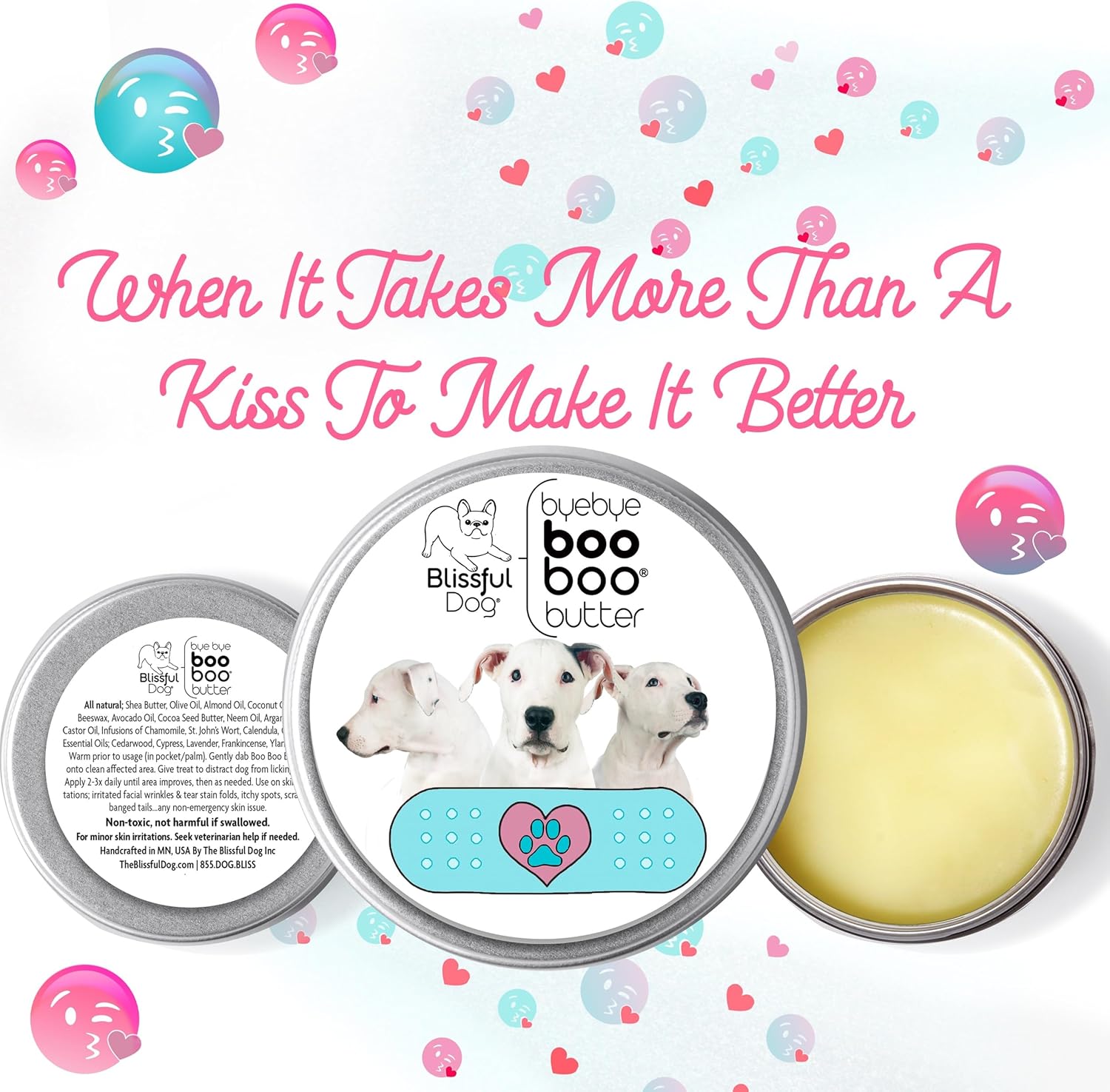 The Blissful Dog Dogo Argentino Boo Boo Butter, 1-Ounce - Pet Explorer