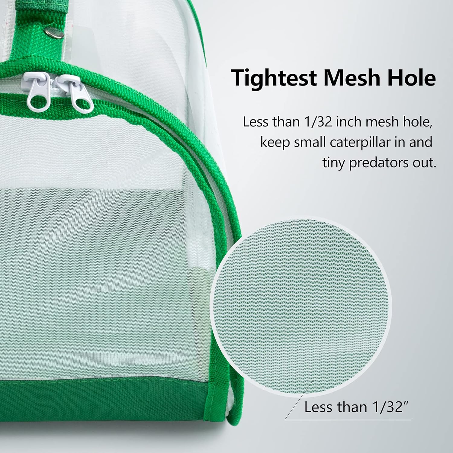 Small Butterfly Habitat, Insect Mesh Cage, Caterpillar Enclosure, Critter Cage, Bug Terrarium Portable Carry Handle Easy to Observe 8 x 8 x 8 Inches - Pet Explorer