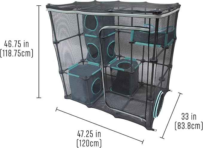 Kitty City Outdoor Catio Furniture and Play Kits for Cats, Outdoor Mega Kit