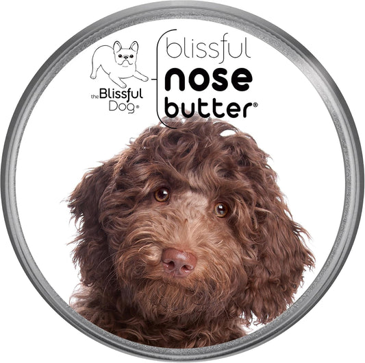 The Blissful Dog Labradoodle Nose Butter for Dry, Cracked Skin, Lick-Safe Dog Nose Balm with Moisturizing Shea Butter, Almond, Olive, and Essential Oils, Pet Supplies, Uncented, 8 oz. - Pet Explorer