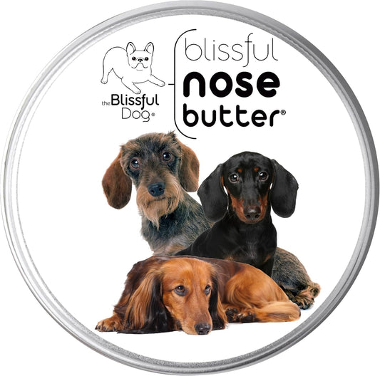 The Blissful Dog Daschund Nose Butter for Dry, Cracked Skin, Lick-Safe Dog Nose Balm with Moisturizing Shea Butter, Almond, Olive, and Essential Oils, Pet Supplies, Uncented, 2 oz. - Pet Explorer