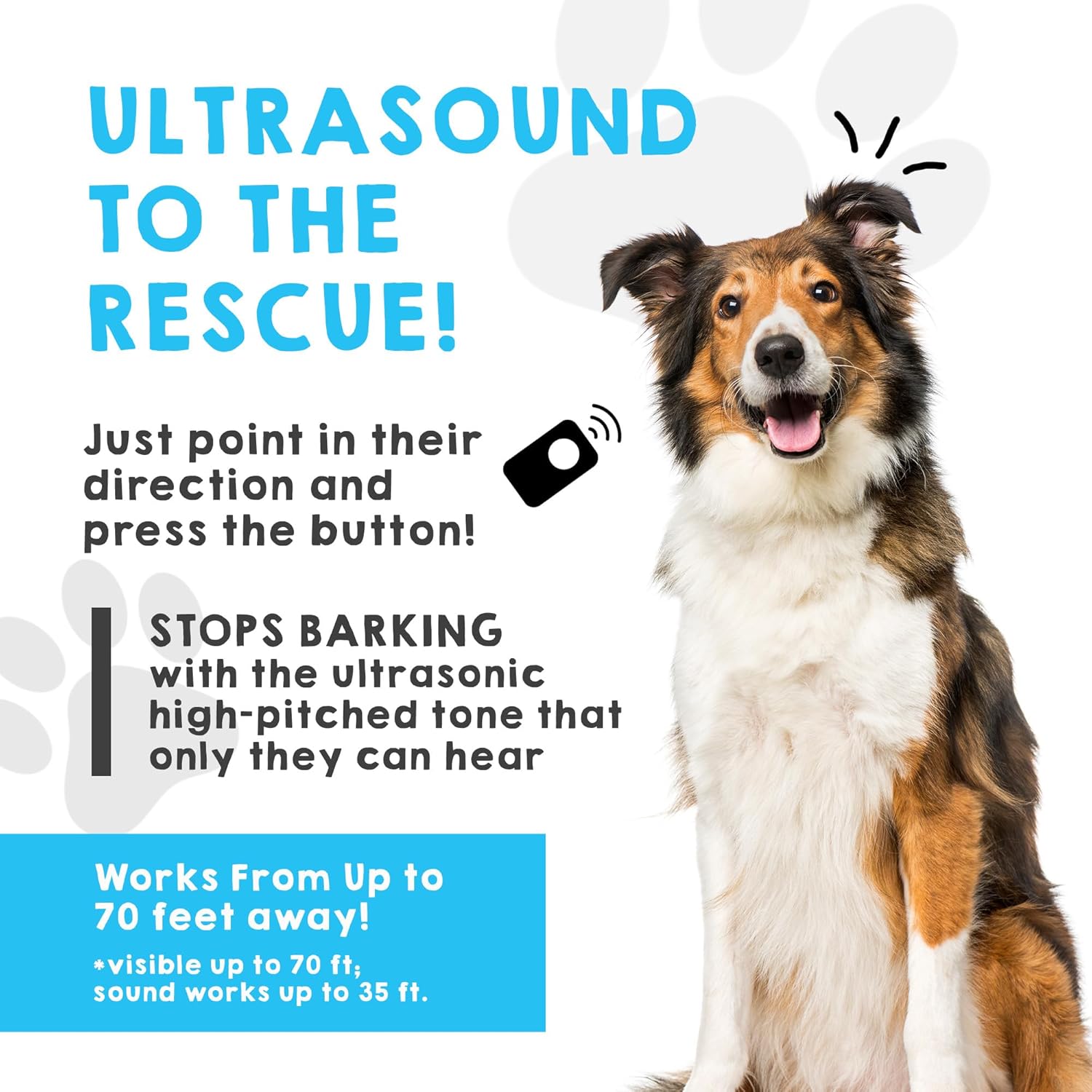 2023 Ultrasonic Dog Bark Deterrent & Behavior Corrector - Stop Barking, Jumping, Aggression Without Yelling - Just Point & Press! Backed by Kevin Harrington from Shark Tank - Pet Explorer