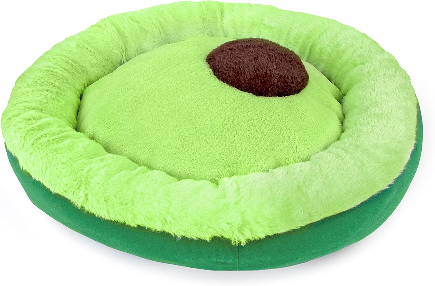 TONBO Soft Plush Small Cute and Cozy Avocado Dog Cat Bed, Washer and Dryer Friendly (Avocado) - Pet Explorer