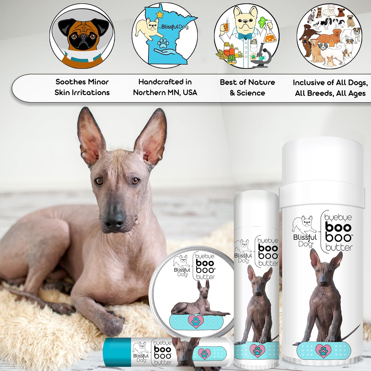 The Blissful Dog Xoloitzcuintli Boo Butter, 4 oz - Pet Explorer