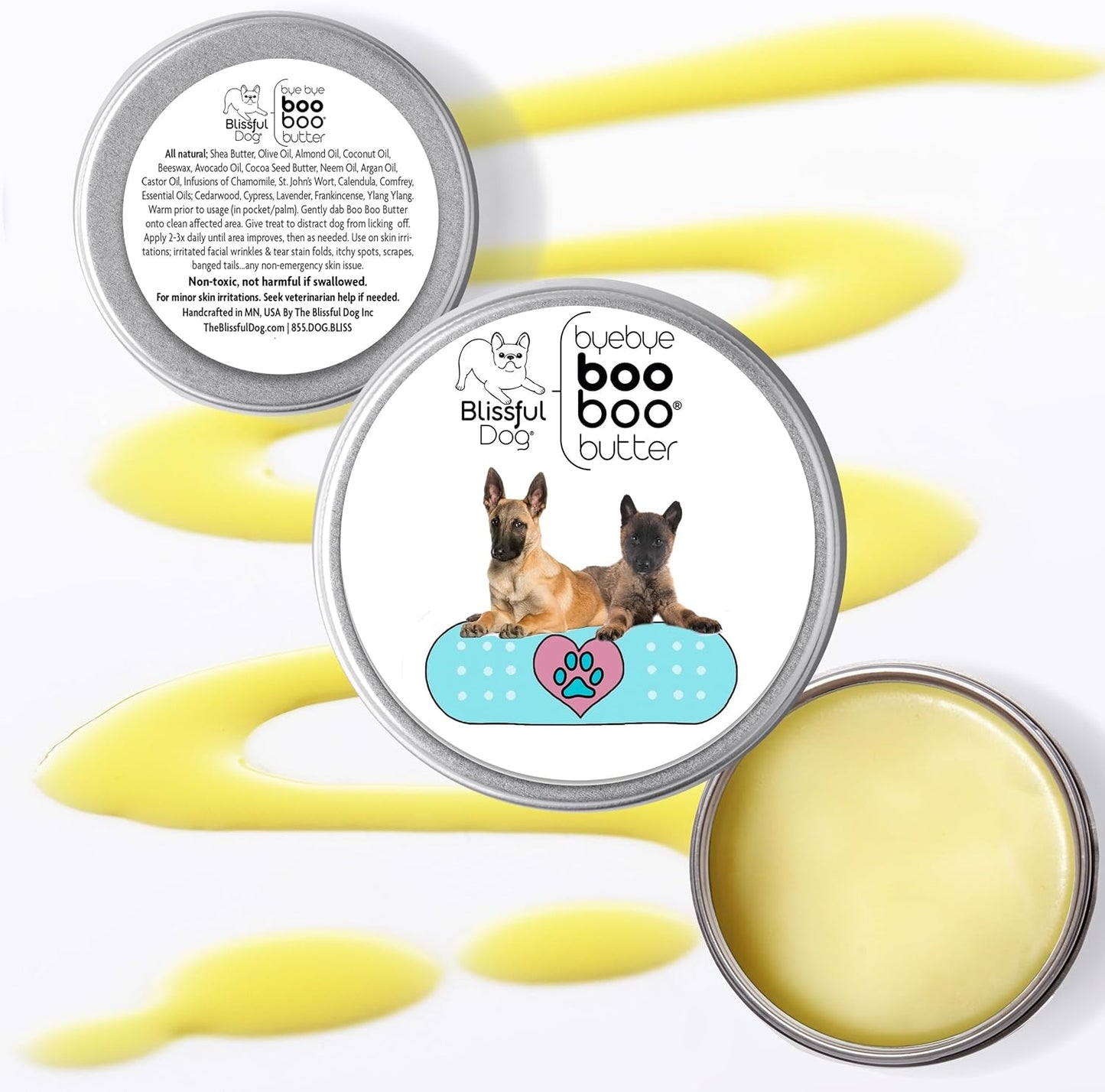The Blissful Dog Belgian Malinois Boo Boo Butter, 16oz - Pet Explorer