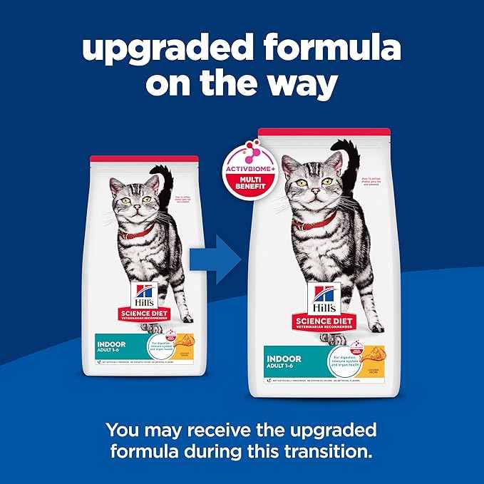 Hill's Science Diet Adult 1-6 Indoor Dry Cat Food, Chicken, 3.5 lb. Bag