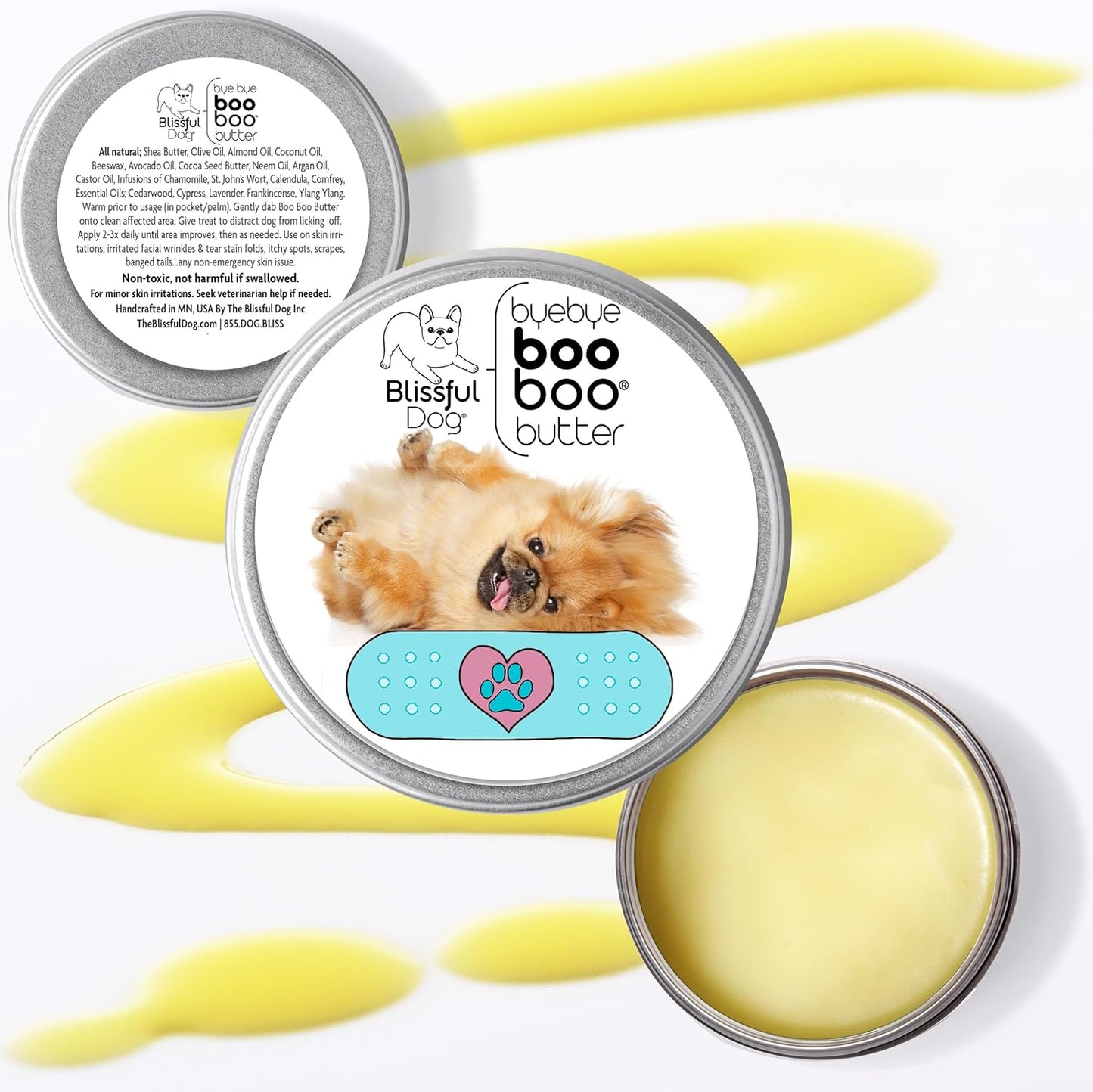 The Blissful Dog 1 oz TIN Pekingese Booboo Butter - Pet Explorer