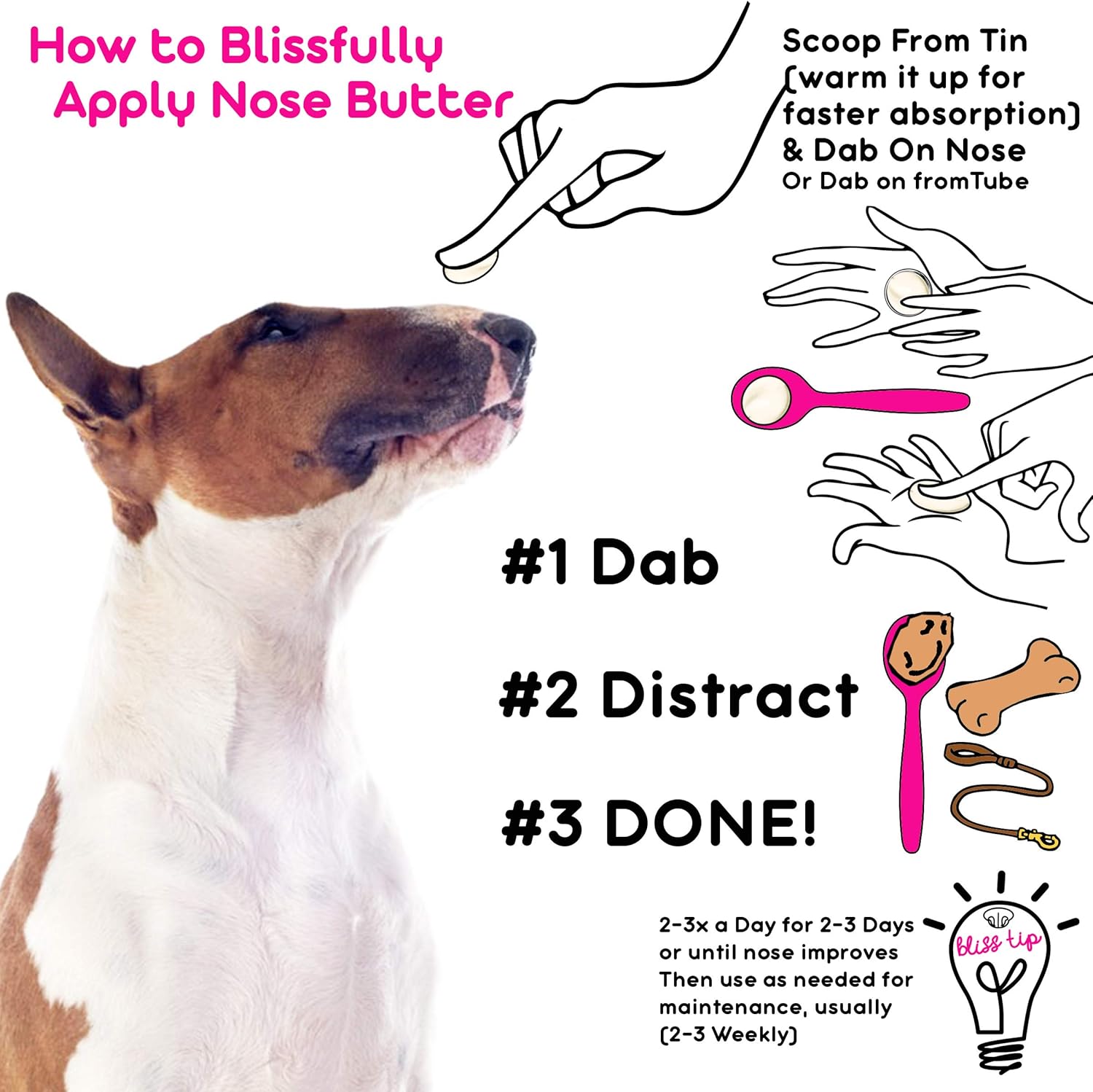 The Blissful Dog Terrier Nose Butter for Dry, Cracked Skin, Lick-Safe Dog Nose Balm with Moisturizing Shea Butter, Almond, Olive, and Essential Oils, Pet Supplies, Uncented, 0.50 oz. - Pet Explorer