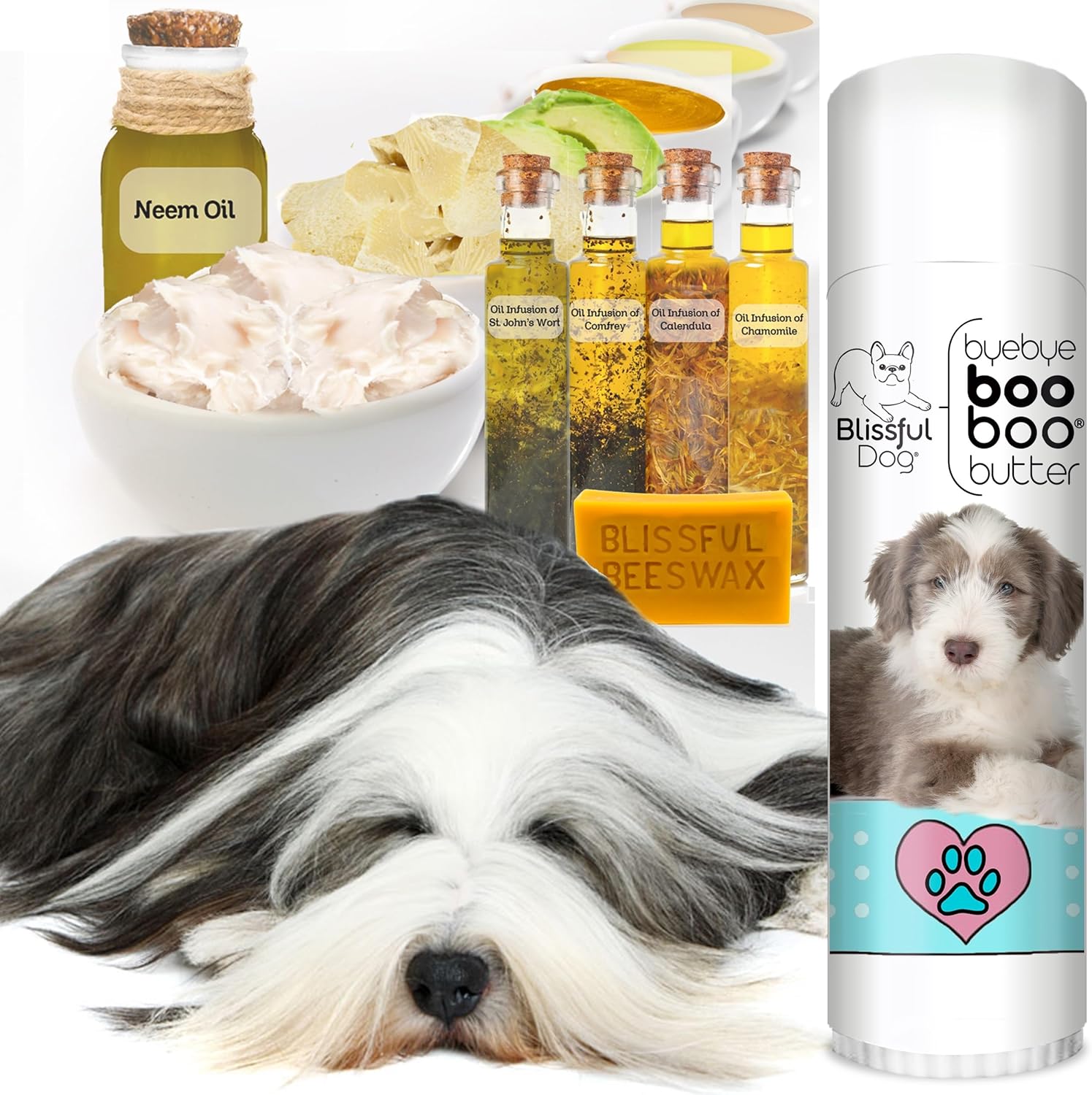 The Blissful Dog Bearded Collie Boo Boo Butter, 0.50 Ounce - Pet Explorer