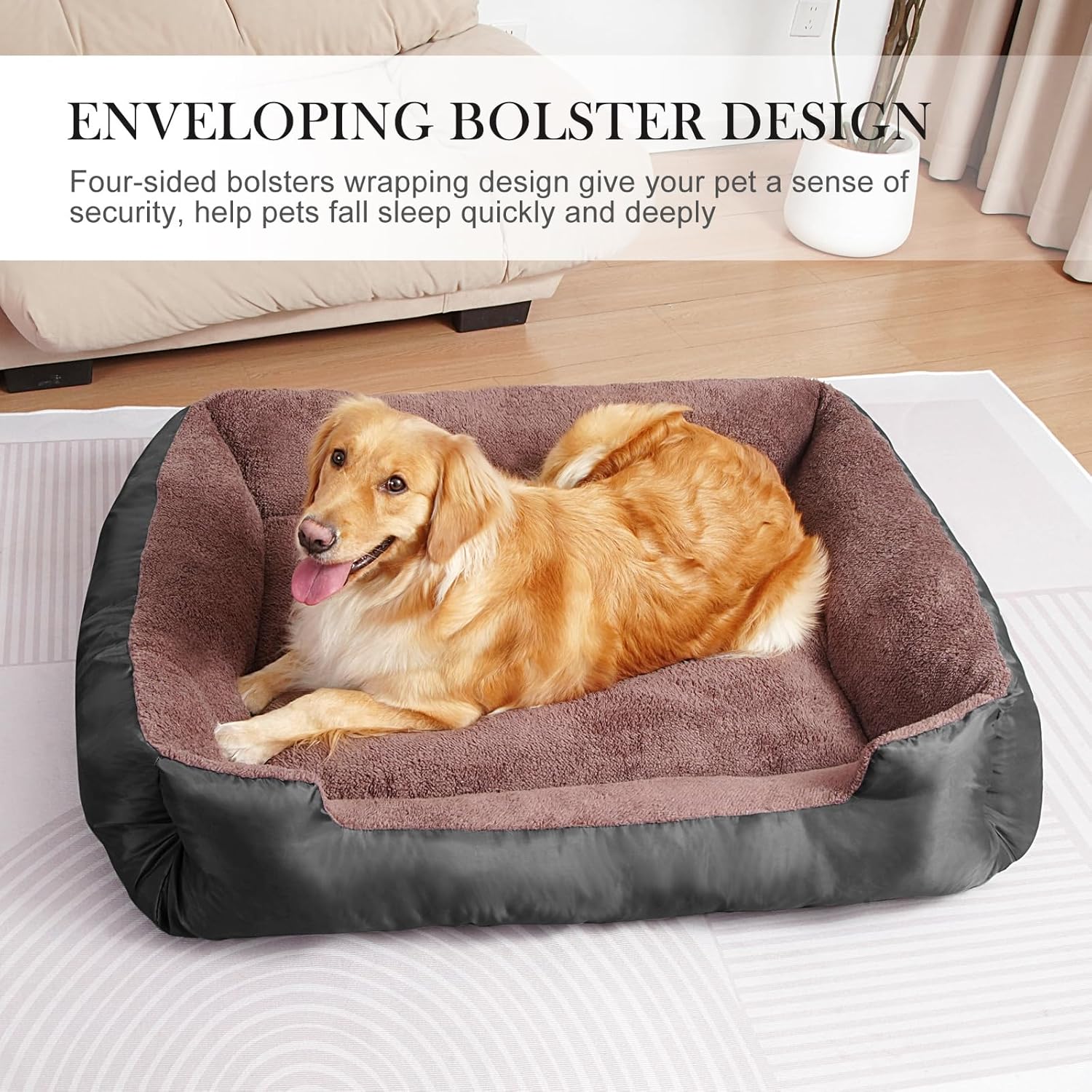 Dog Beds for Medium Dogs, Medium Dog Bed, Warming Soft Durable Pet Bed with Anti-Slip Bottom - Pet Explorer