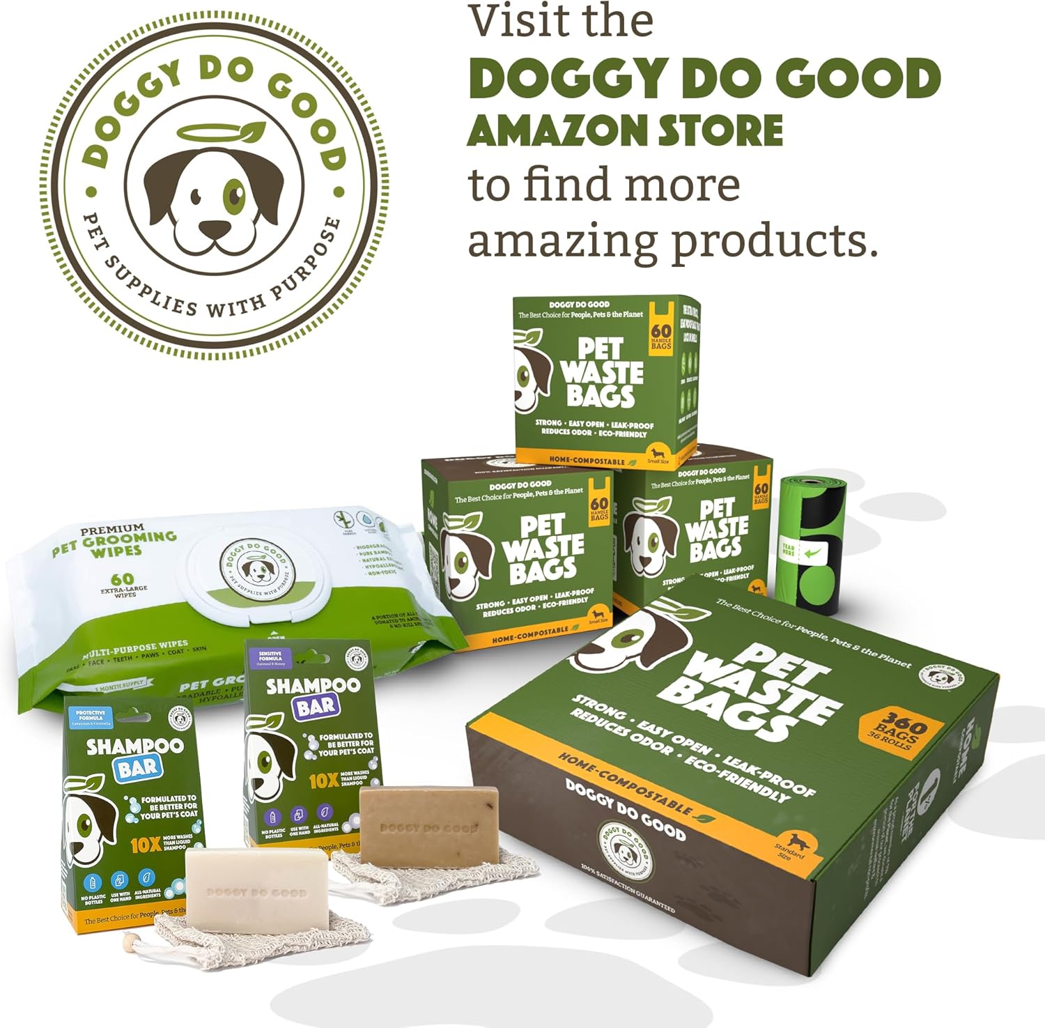 Doggy Do Good Poop Bags for Dogs (360Ct), Easy Open Dog Poop Bags Rolls, Certified Home Compostable - Pet Explorer