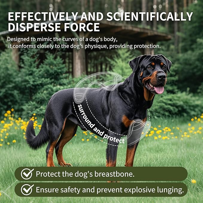 Tactical Service Dog Harness ， Adjustable Vest with MOLLE System, Accessories Bag for Training, Outdoor - Durable Military-Grade Working Dog Gear (Black, L)