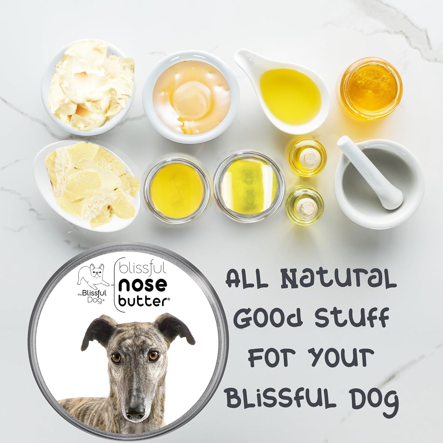 The Blissful Dog Greyhound Unscented Nose Butter - Dog Nose Butter, 1 Ounce - Pet Explorer
