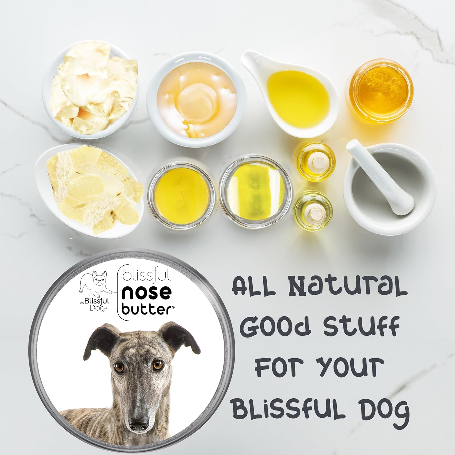 The Blissful Dog Greyhound Unscented Nose Butter - Dog Nose Butter, 1 Ounce - Pet Explorer