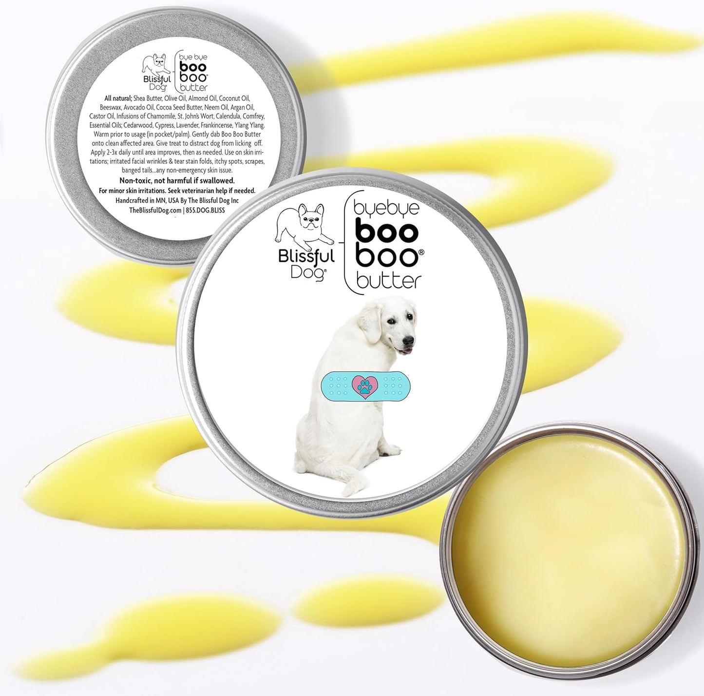 The Blissful Dog Kuvasz Boo Boo Butter, 8 Ounce - Pet Explorer