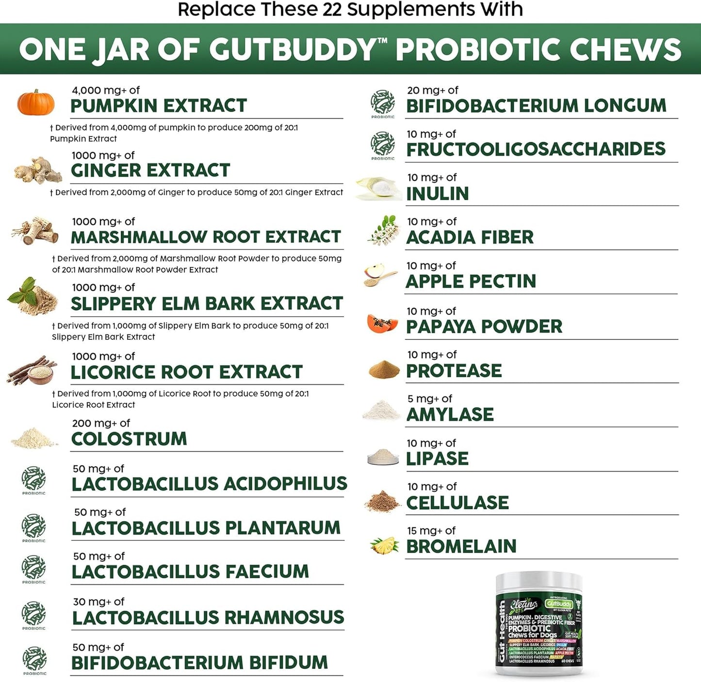 Probiotics for Dogs with Pumpkin, Colostrum, Digestive Enzymes, Ginger, Slippery Elm, Licorice, Inulin Fiber & More | Beef Flavor Soft Chews for Gut Health and Digestion Dog Supplement - Pet Explorer