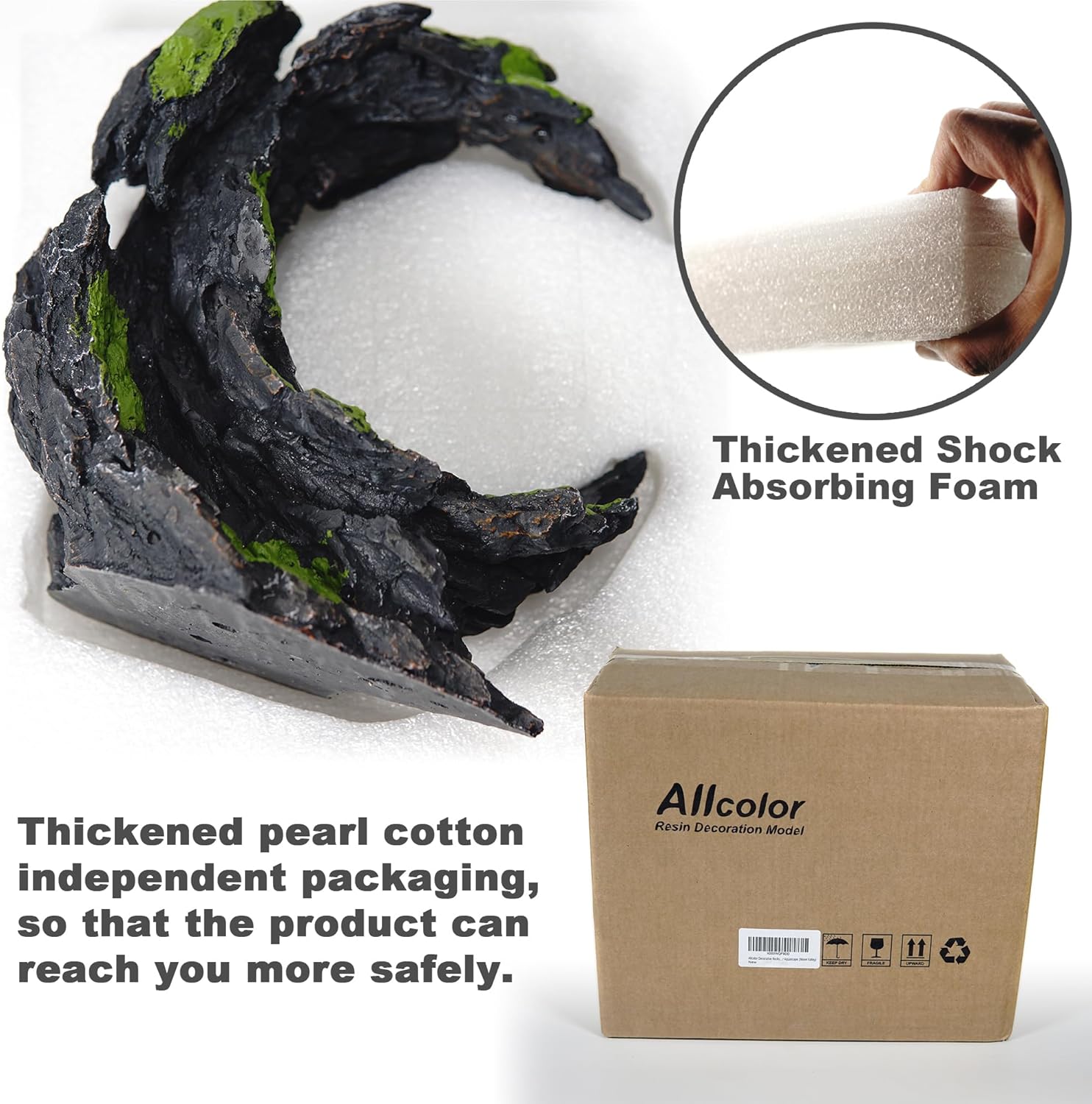 Fish Tank Decor Rocks.Aquarium Decoration Model.Easy Superior Aquascape (Moon Valley) - Pet Explorer