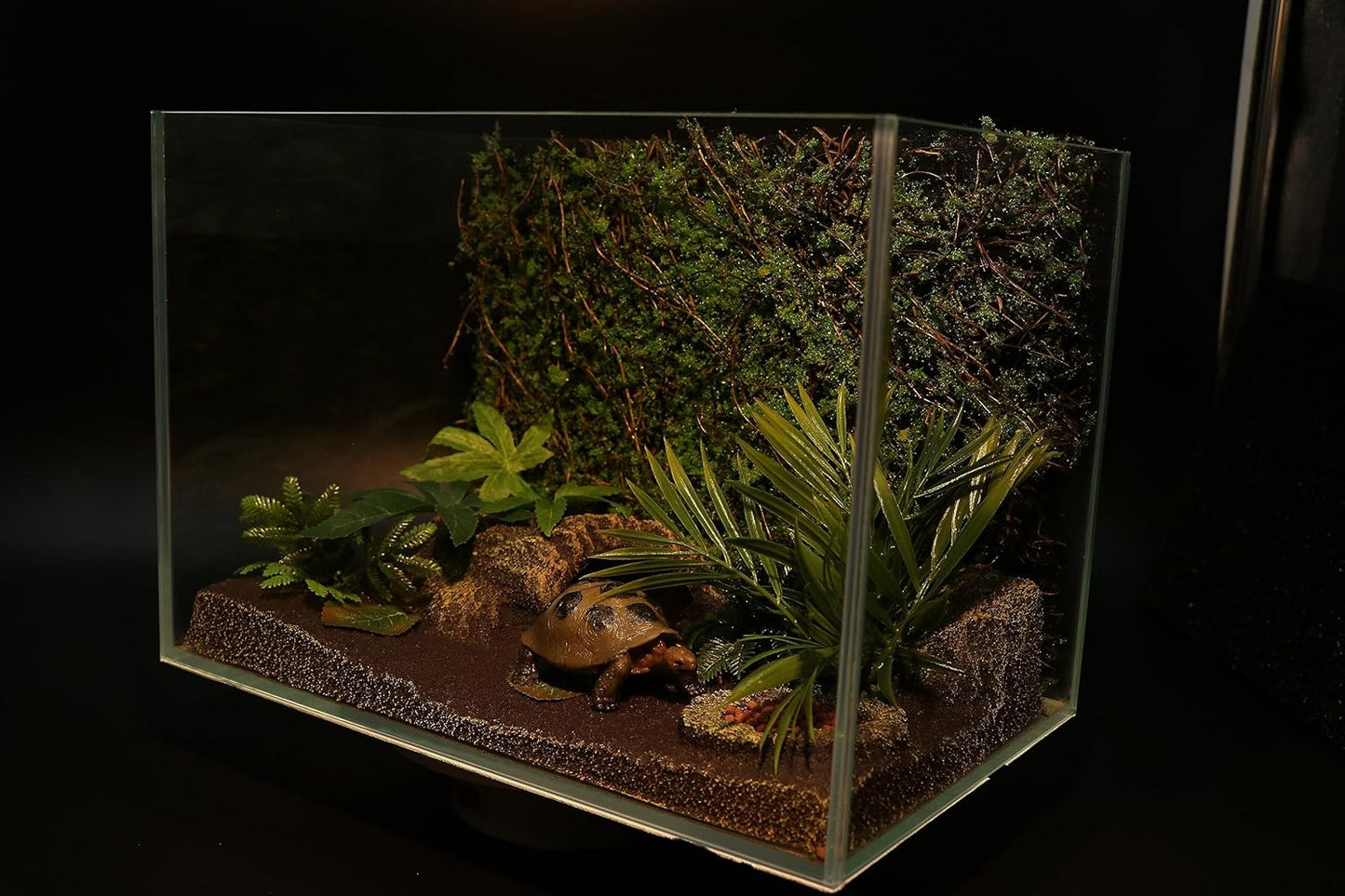 AQUA KT Terrarium Moss Background Backdrop Wall Artificial Reptile Amphibian Cage Decoration for Lizard Bearded Dragon Snake Frog Chameleon Climbing, Pack of 2 - Pet Explorer