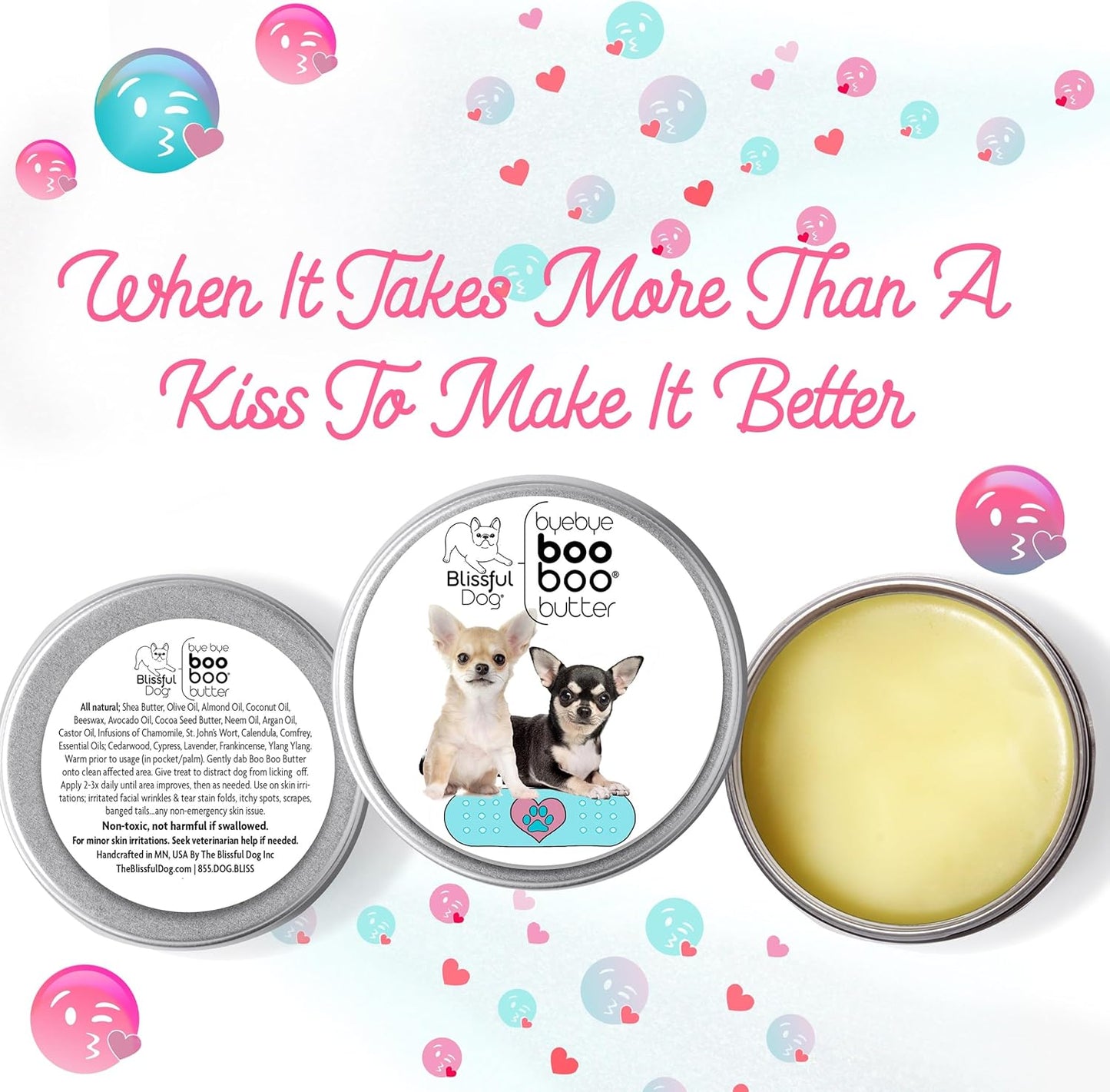The Blissful Dog 8 oz TIN Chihuahua Booboo Butter - Pet Explorer