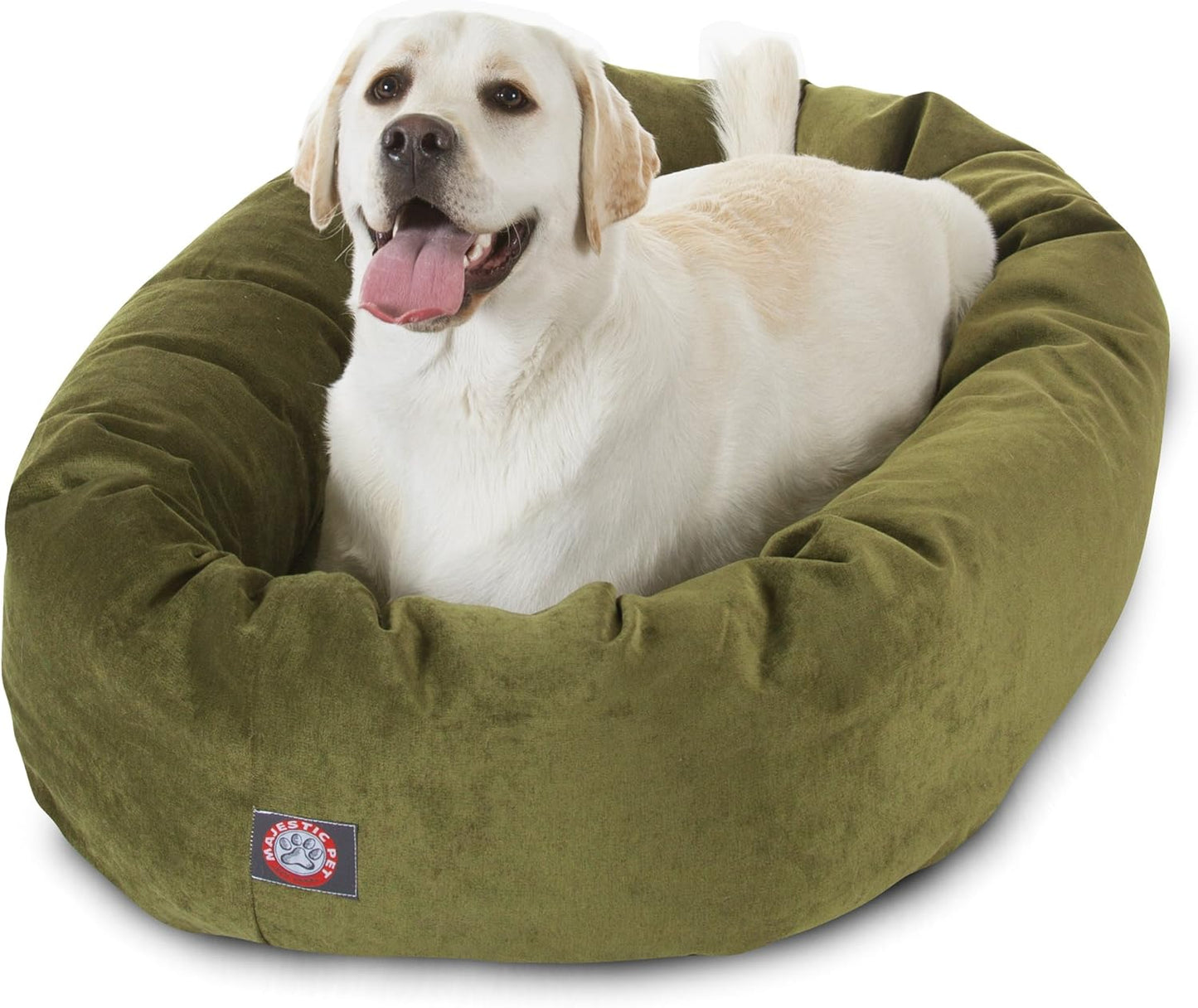 Majestic Pet Villa 40 Inch Shredded Memory Foam Dog Bed for Large Sized Dogs 40x29x9 Inch–Orthopedic Dog Bed with Removable Washable Cover-Washable Large Pet Bed with Head Support-Fern - Pet Explorer