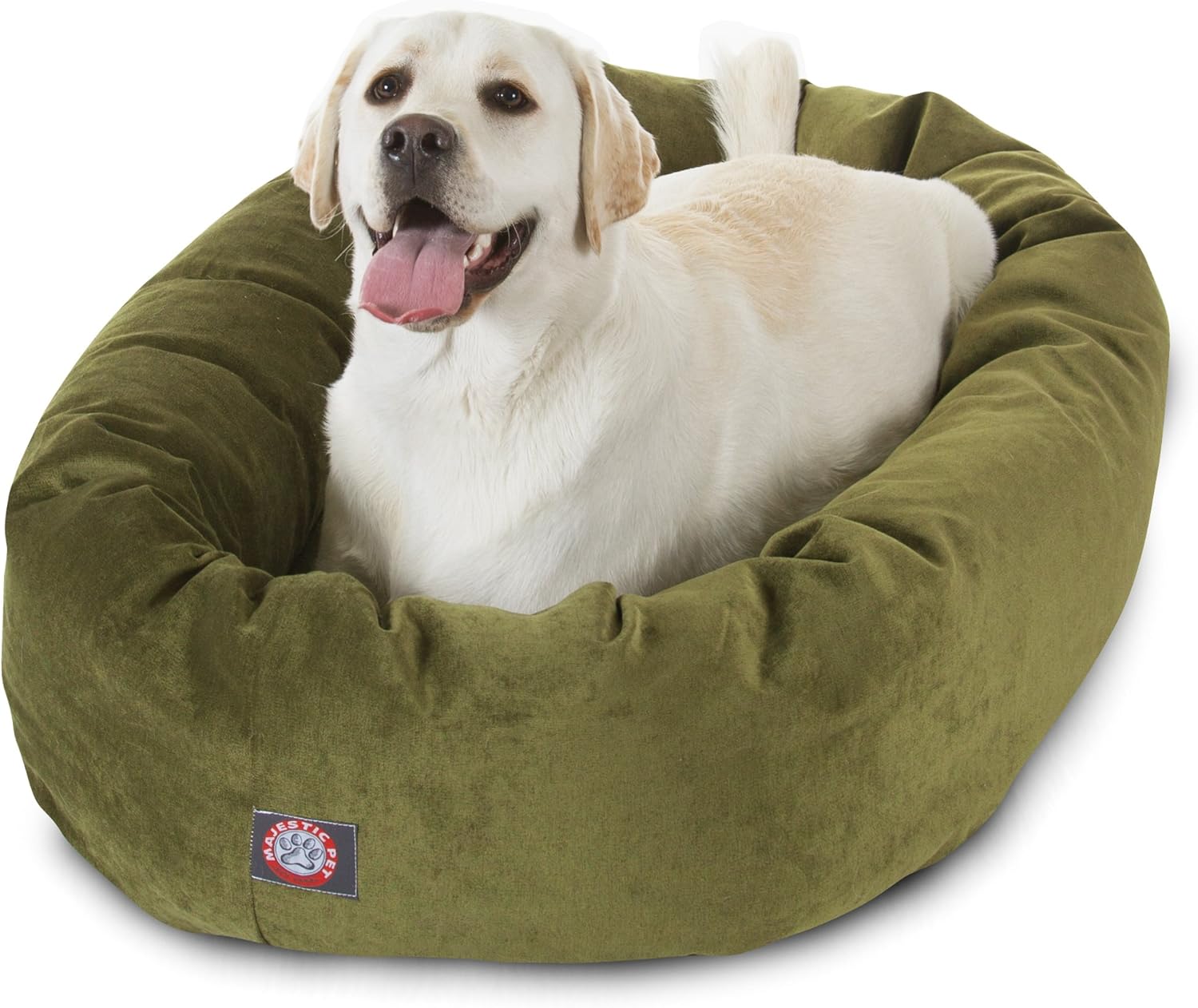 Majestic Pet Villa 40 Inch Shredded Memory Foam Dog Bed for Large Sized Dogs 40x29x9 Inch–Orthopedic Dog Bed with Removable Washable Cover-Washable Large Pet Bed with Head Support-Fern - Pet Explorer