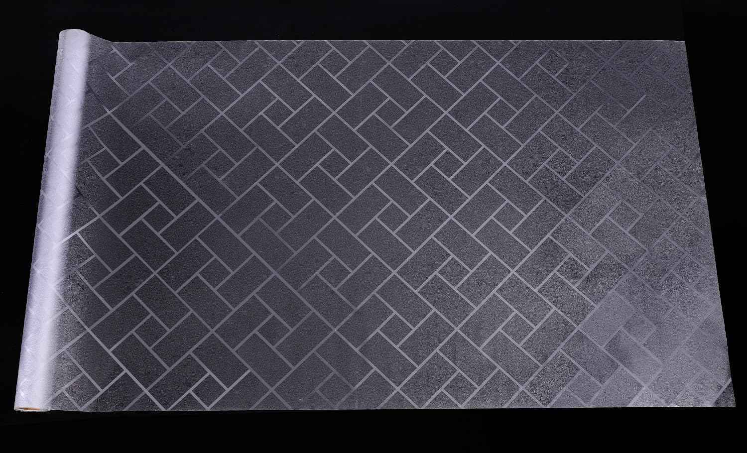 Aquarium Background Paper Decor Fish Tank Backdrop Wallpaper Electrostatic Adhesive, No Glue, Easy to Install, Reusable (11.8“H×39.4”L, Grid Transparent)