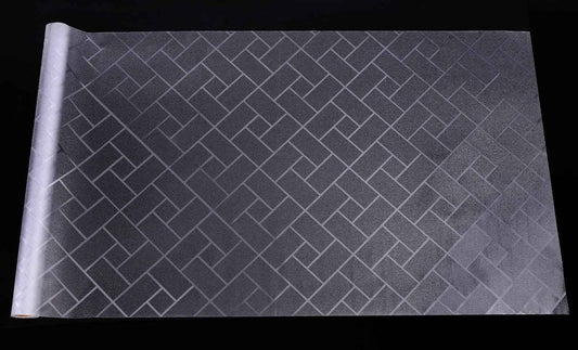 Aquarium Background Paper Decor Fish Tank Backdrop Wallpaper Electrostatic Adhesive, No Glue, Easy to Install, Reusable (11.8“H×39.4”L, Grid Transparent)