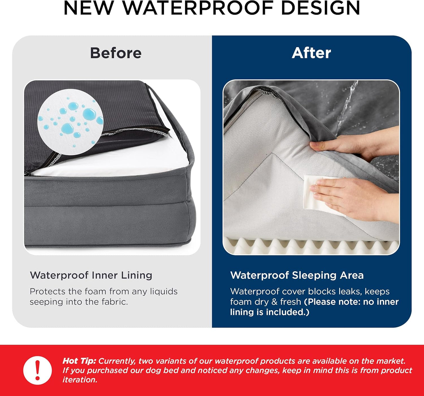 Bedsure XL Orthopedic Dog Bed for Extra Large Dogs - Washable XLarge Dog Cat Bed Waterproof, Comfort Dogs Couch Sofa with Washable Removable Cover, Pet Bed with Nonskid Bottom, Plush-Blue, 42" - Pet Explorer