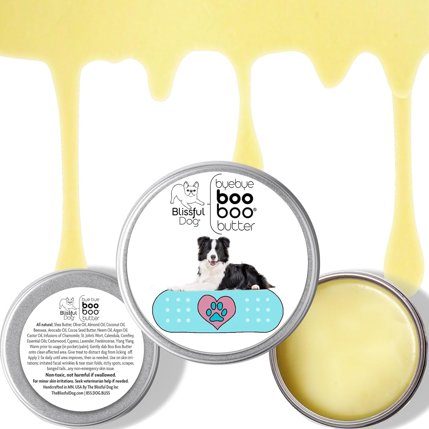The Blissful Dog 1 oz TIN Border Collie Booboo Butter - Pet Explorer