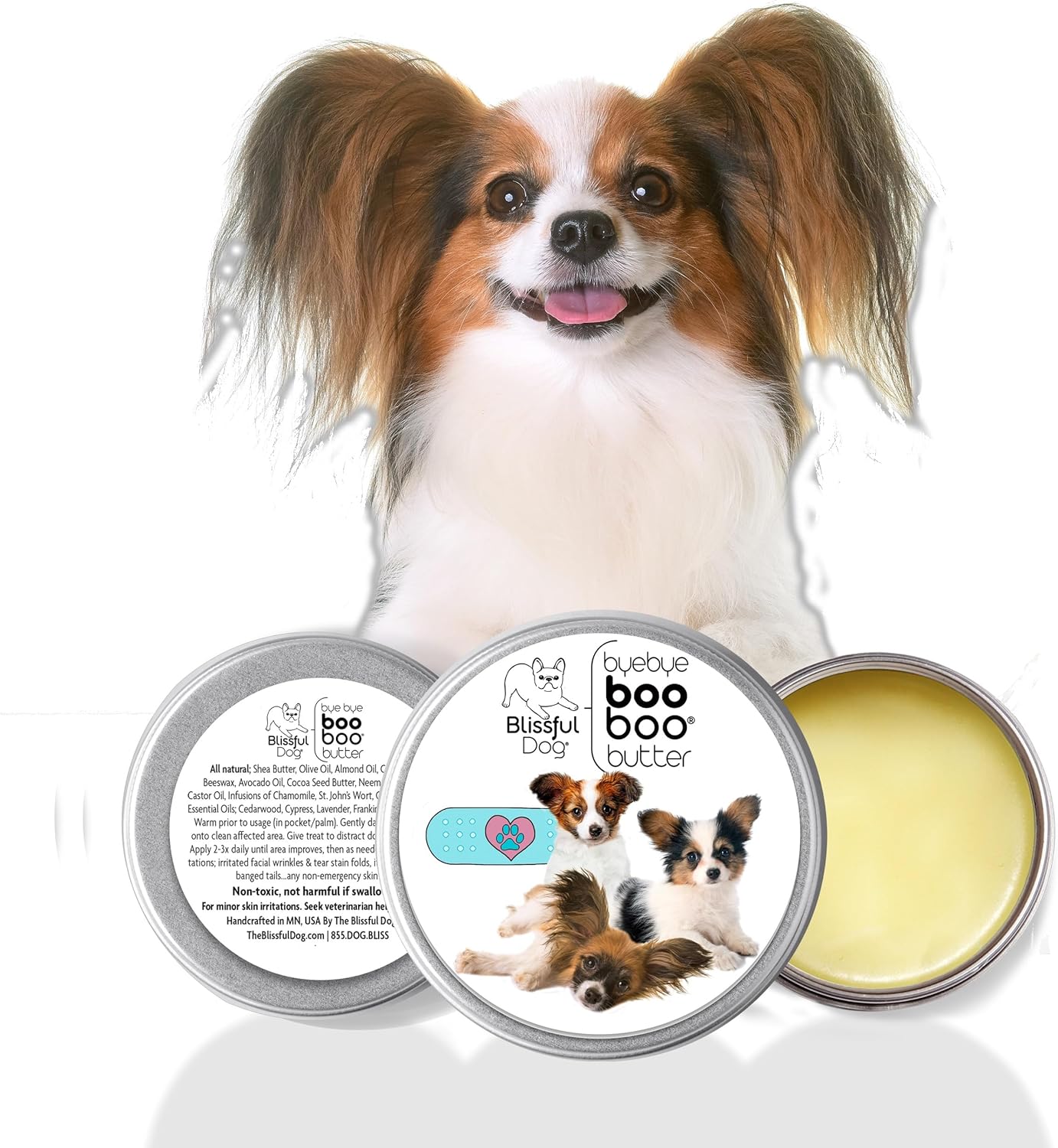 The Blissful Dog Papillon Boo Boo Butter, 4-Ounce - Pet Explorer