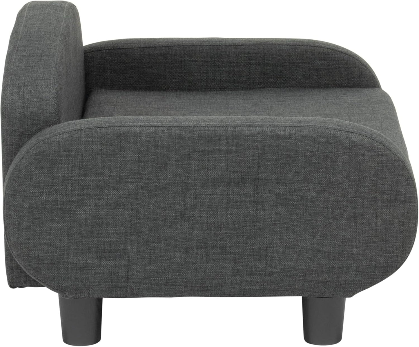 Paws & Purrs Multi-Cat Sofa Elevated Pet Bed for Indoor Cats Raised Cats Couch with Removable Washable Mattress Cover for Kittens, Dogs - 35.5" Wide, Gray - Pet Explorer