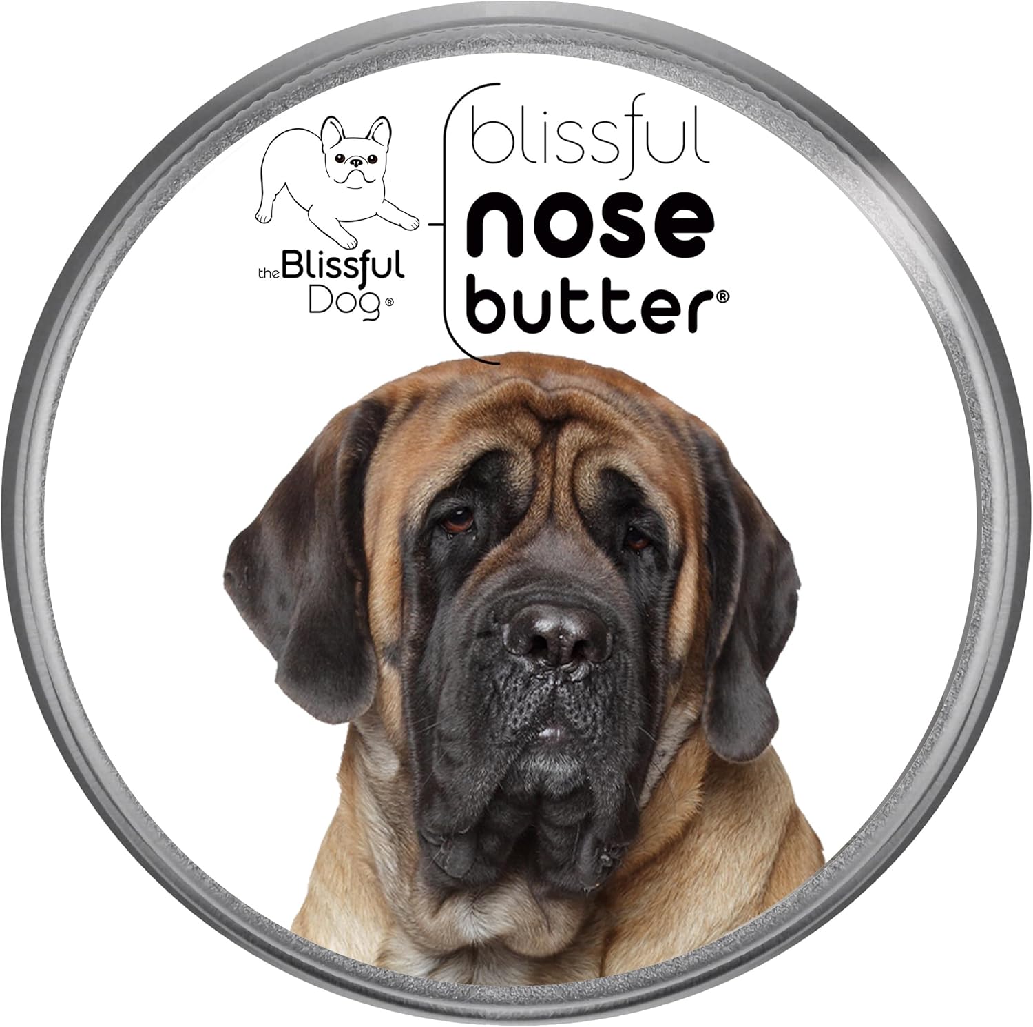 The Blissful Dog Mastiff Nose Butter for Dry, Cracked Skin, Lick-Safe Dog Nose Balm with Moisturizing Shea Butter, Almond, Olive, and Essential Oils, Pet Supplies, Uncented, 1 oz. - Pet Explorer