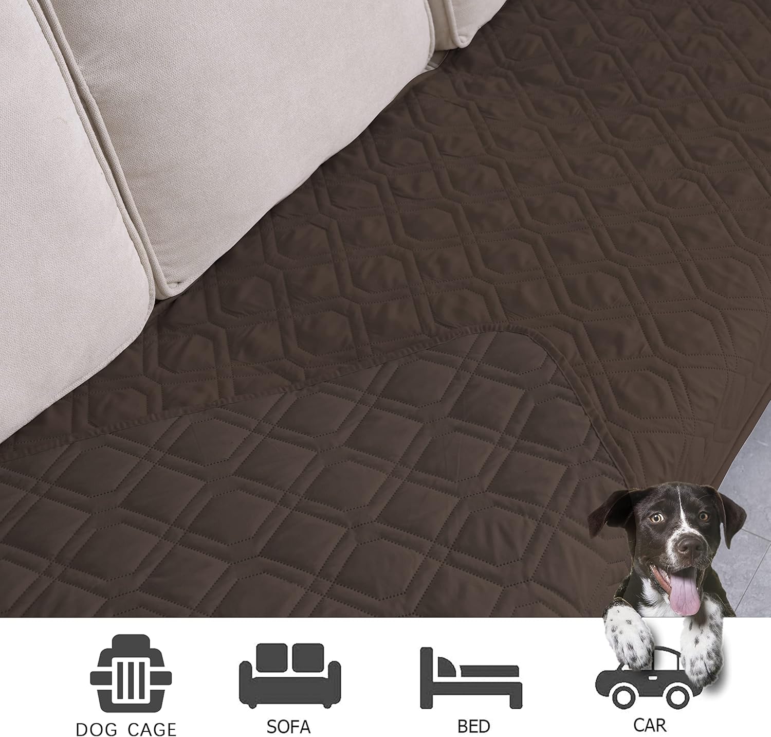 Ameritex Waterproof Blanket Reversible Dog Bed Cover Pet Blanket for Furniture Bed Couch Sofa - Pet Explorer