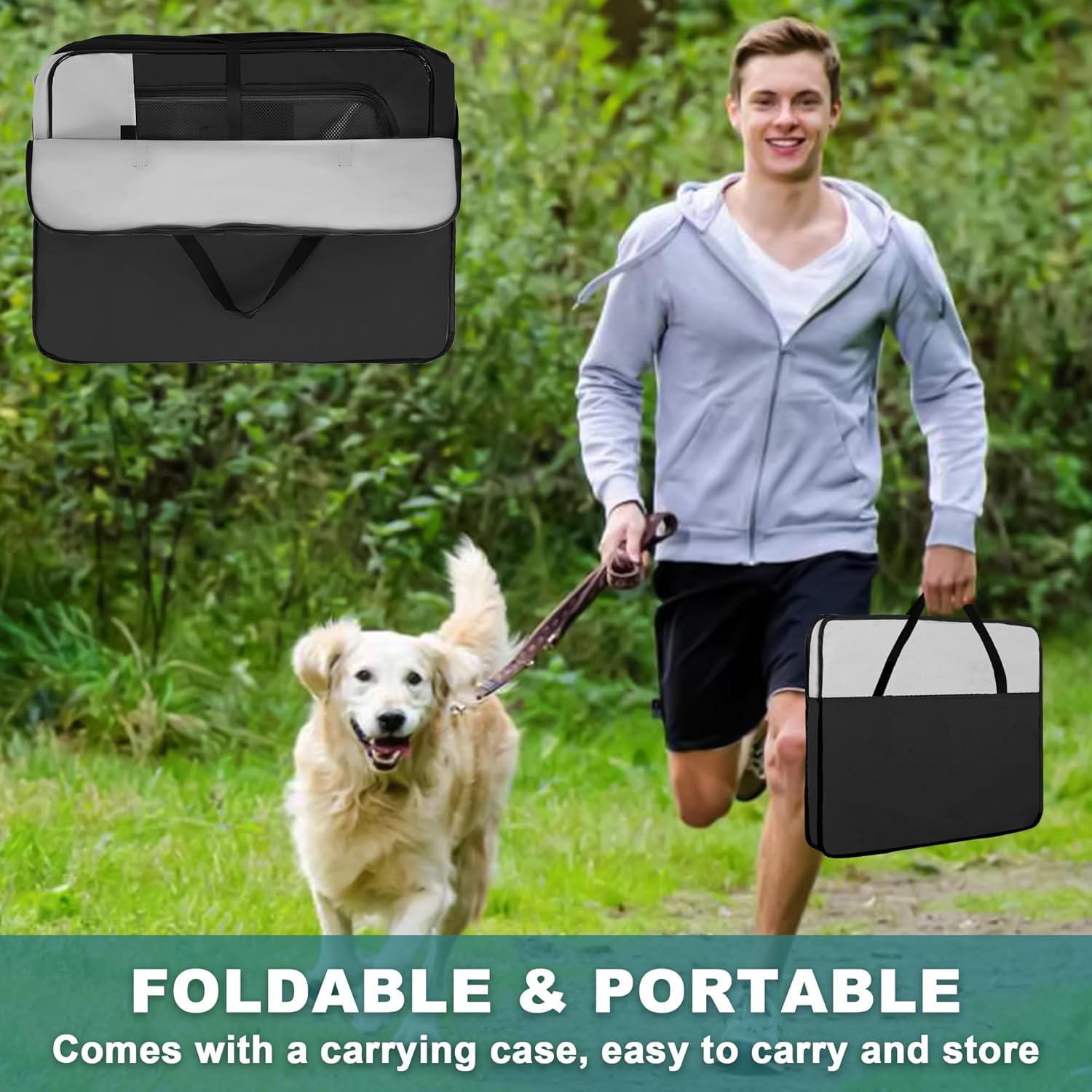 Dog Playpen, Portable Pet Play Pen for Cat, Puppies, Rabbits, Chickens, Foldable Large-Capacity Pet Tent for Indoor/Outdoor Travel Camping - Pet Explorer