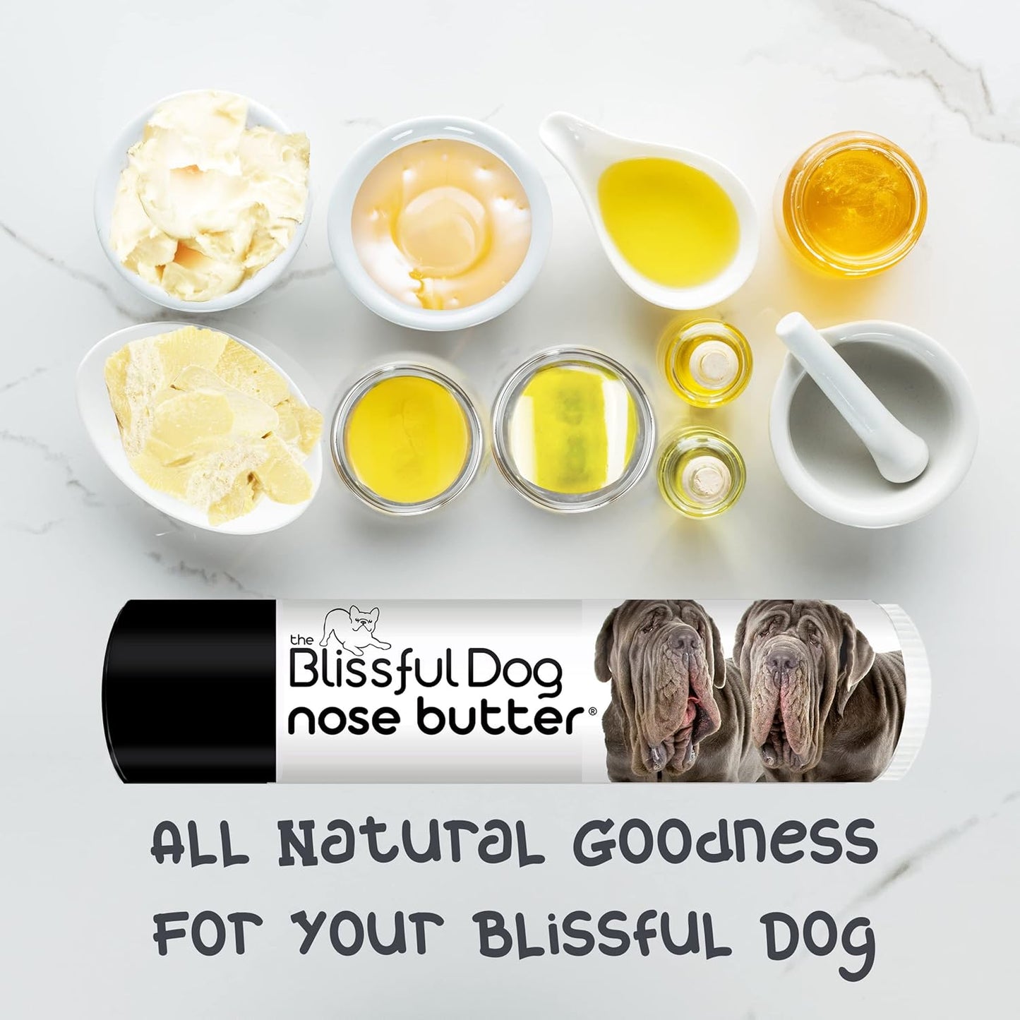 The Blissful Dog Neapolitan Mastiff Unscented Nose Butter - Dog Nose Butter, 0.50 Ounce - Pet Explorer