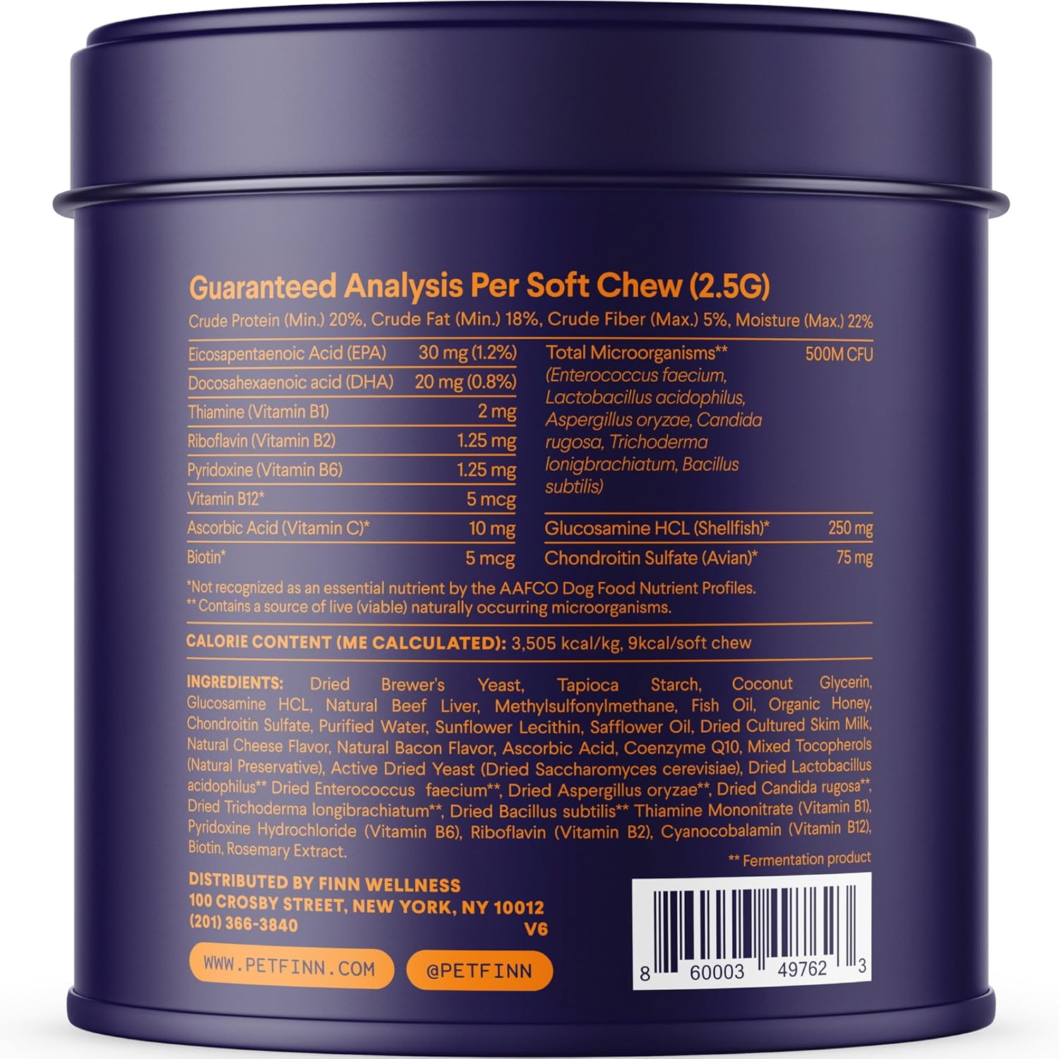 Finn All-in-1 Multivitamin for Dogs - Daily Multi with Probiotics, Omegas & Nutrients to Support Everyday Wellness - 90 Soft Chews - Pet Explorer