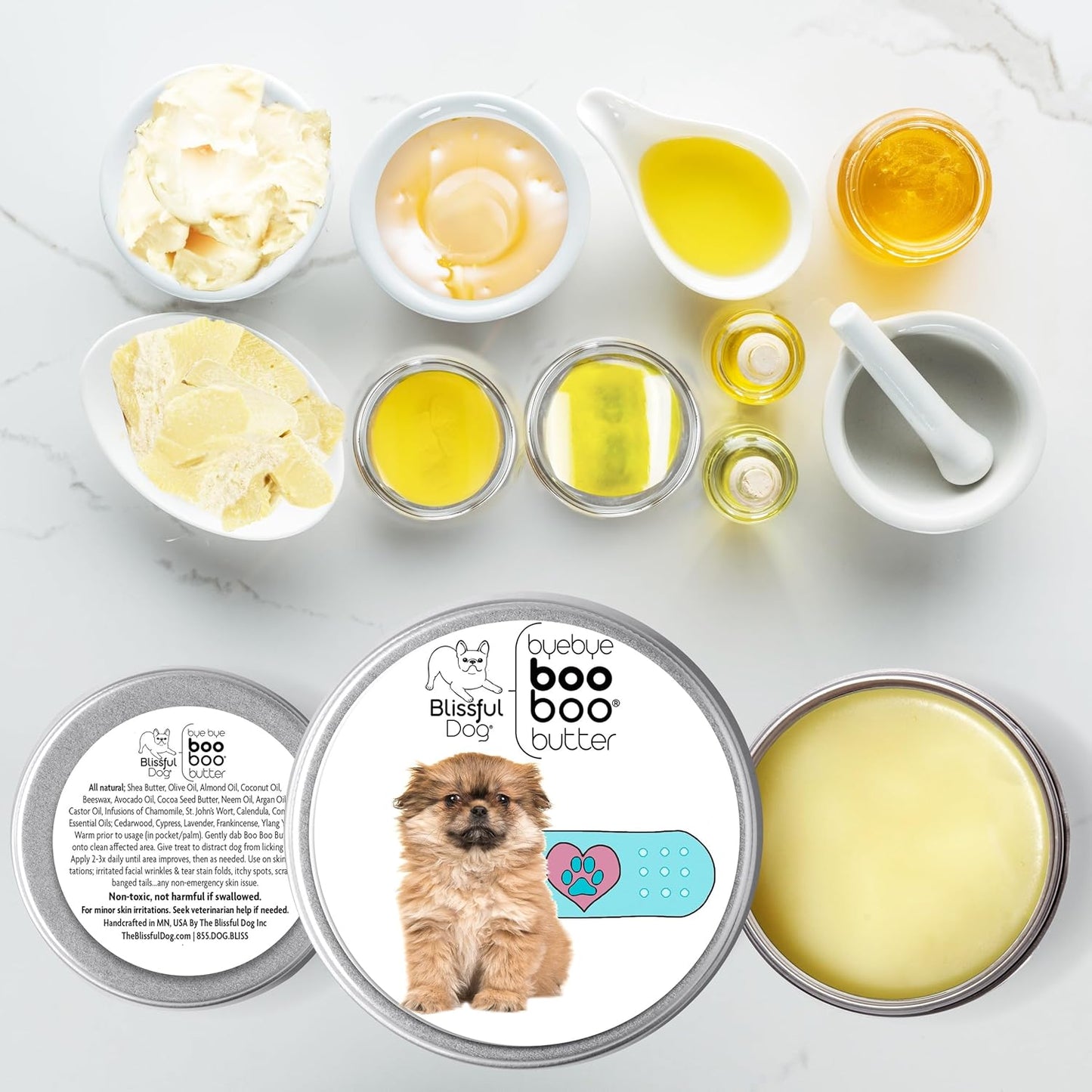 The Blissful Dog Tibetan Spaniel Boo Boo Butter, 1 oz - Pet Explorer