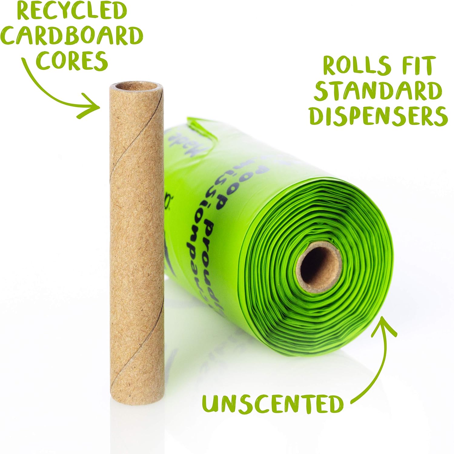 PLANET POOP Home Compostable Dog Poop Bags on Refill Rolls, 60 Un-Scented Pet Waste Bags, Thick Leakproof Plant-Based Doggy Bag, Cat & Dogs Supplies - Pet Explorer
