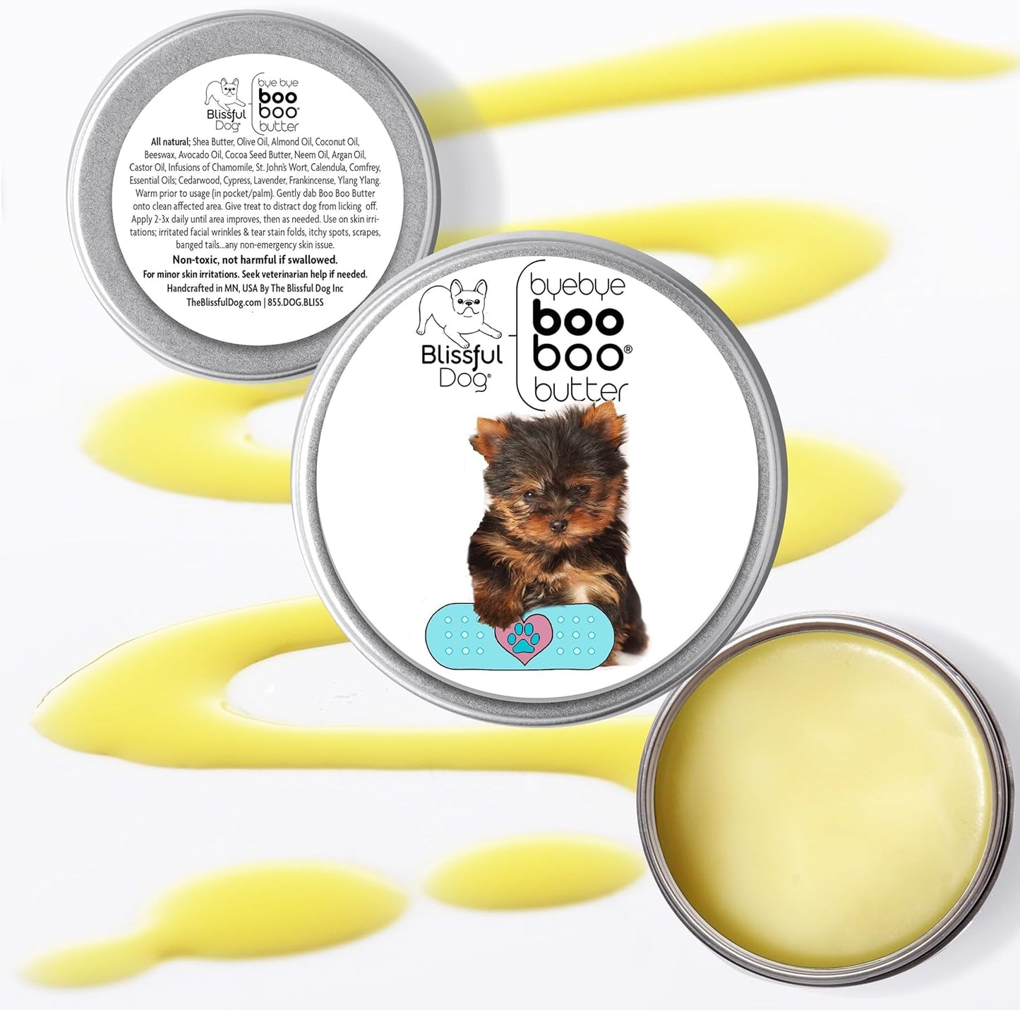 The Blissful Dog Yorkshire Terrier Boo Boo Butter, 16 oz. - Pet Explorer